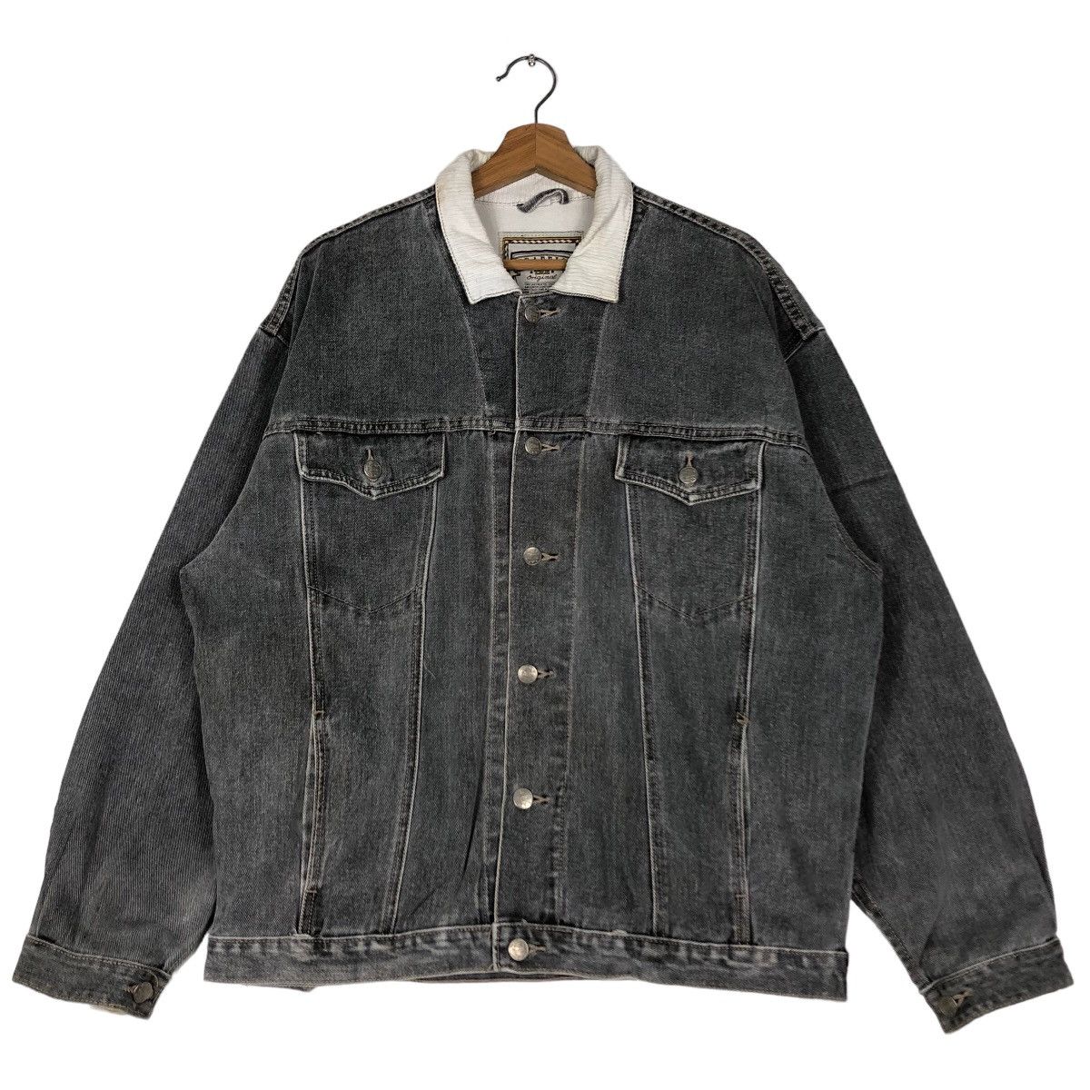 Other 🔥Vtg Denim Jacket Shearling Lining Traffic Japan Made Size US M / EU 48-50 / 2 - 1 Thumbnail