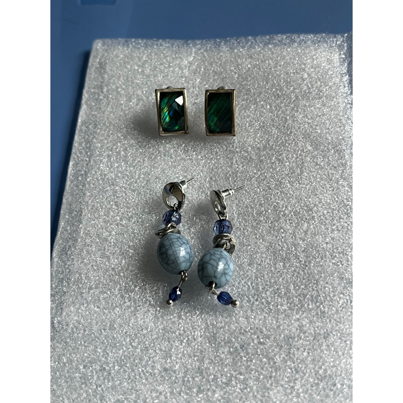 Other Set of 2 Fun, Blue Post Earrings Size ONE SIZE - 1 Thumbnail