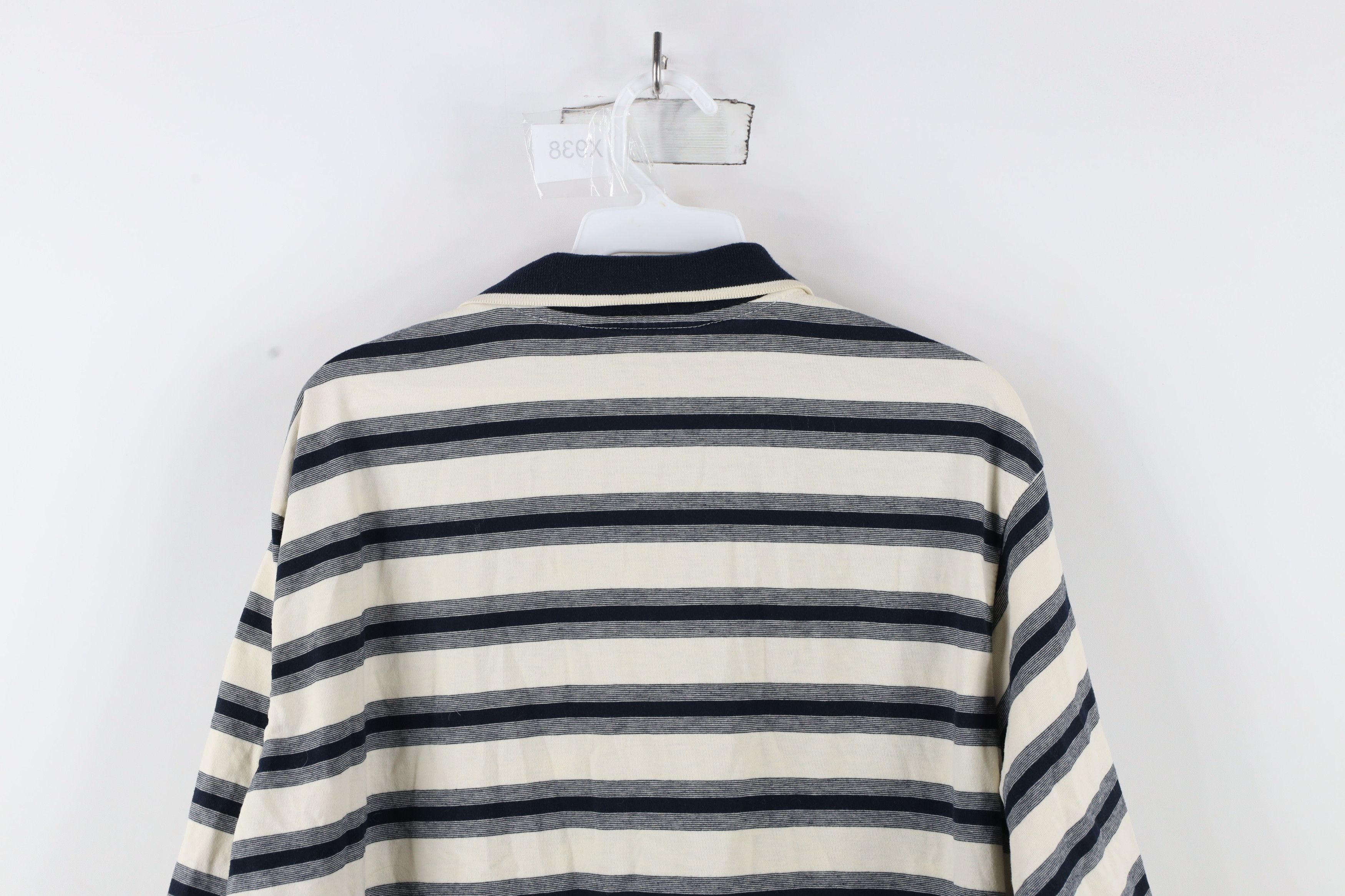 Vintage Vintage 90s Streetwear Striped Knit Collared Polo Shirt Size US XXL / EU 58 / 5 - 12 Thumbnail