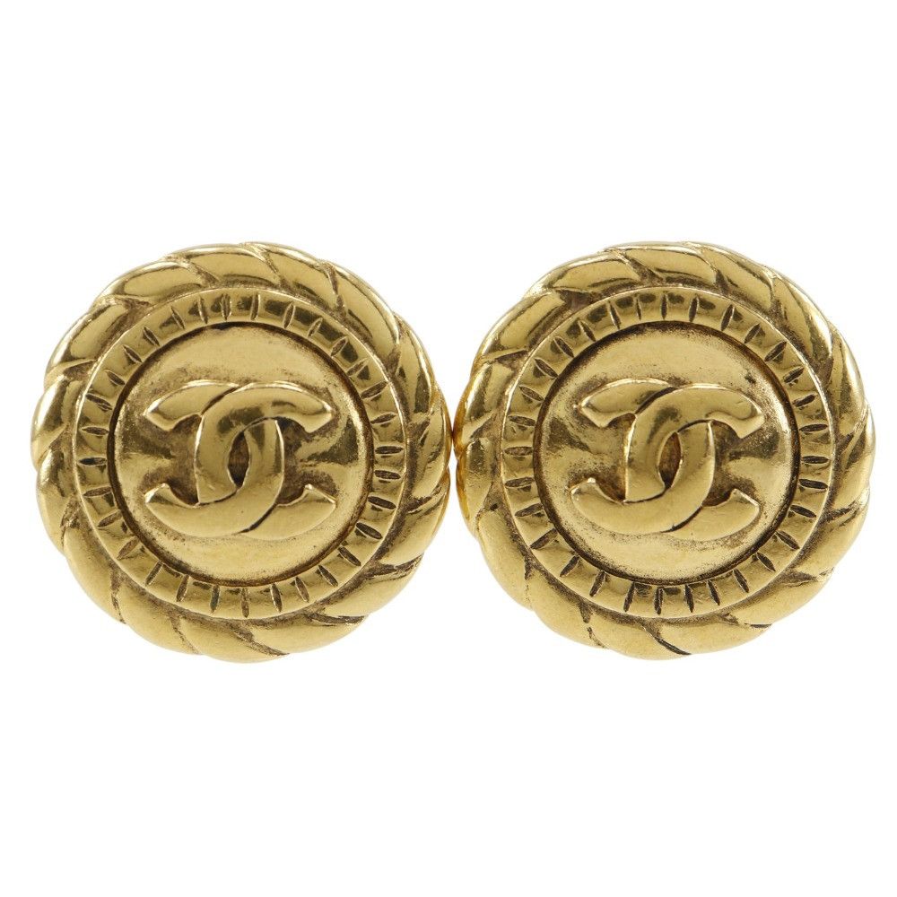 Chanel Chanel Chanel Coco Mark Earrings Metal Earrings DUTY FREE for USA Size ONE SIZE - 1 Thumbnail