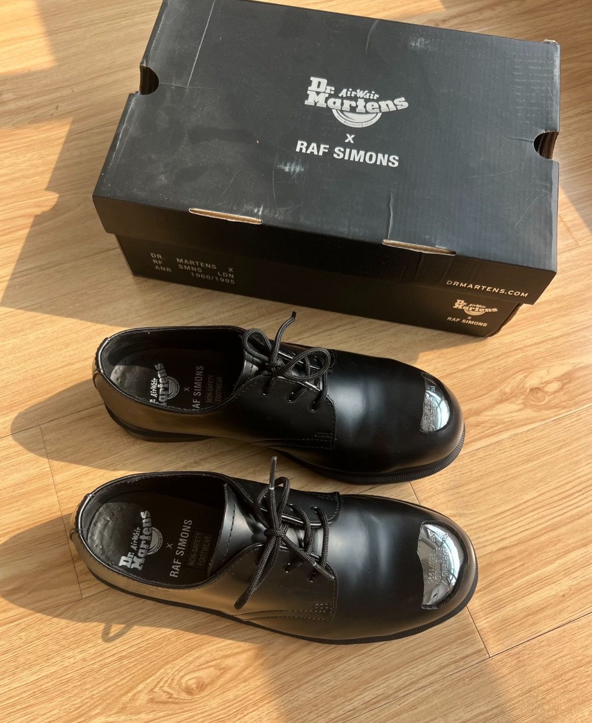 Raf Simons Raf Simons x Dr. Martens Double Iron Headed Leather Shoes Size US 9 / EU 42 - 2 Thumbnail