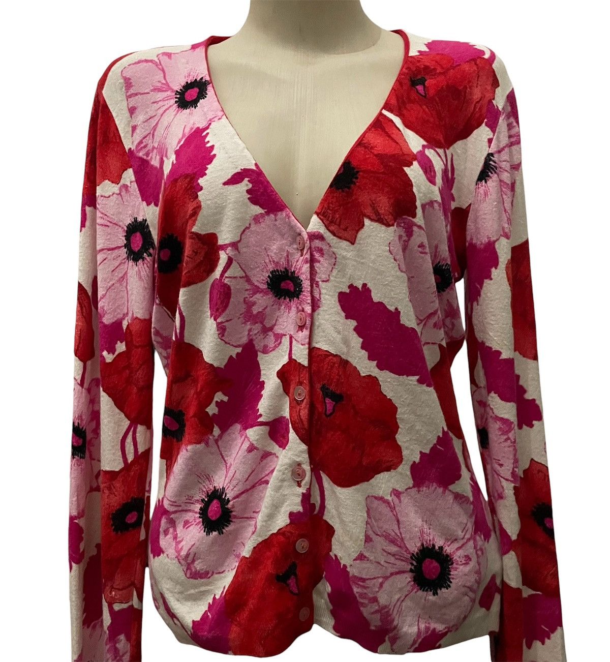Anna Molinari ANNA MOLINARI FLORAL CARDIGAN JACKET Size M / US 6-8 / IT 42-44 - 3 Thumbnail