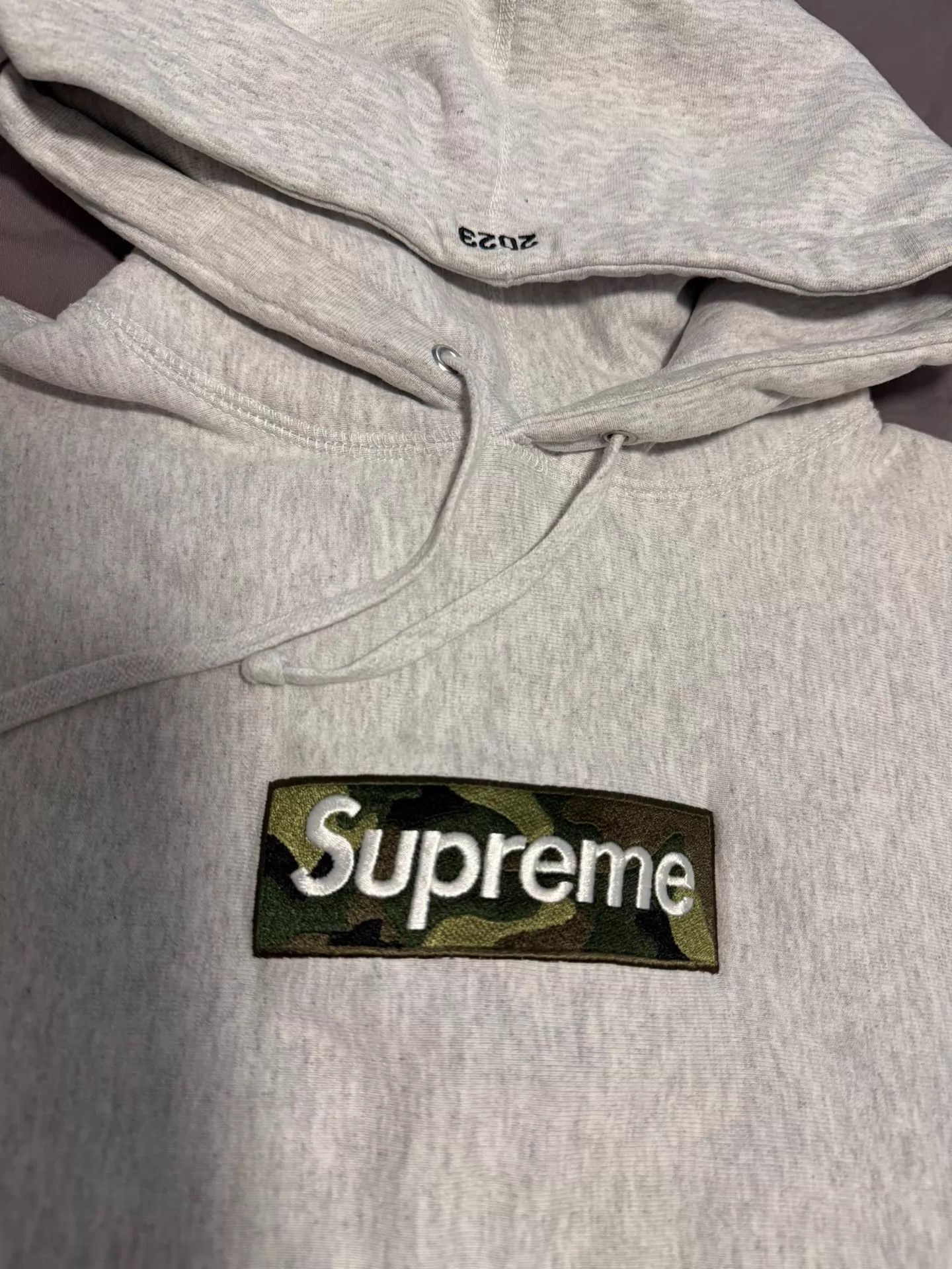Supreme Supreme FW23 Camo Gray Box Logo Hoodie S Size US S / EU 44-46 / 1 - 2 Thumbnail