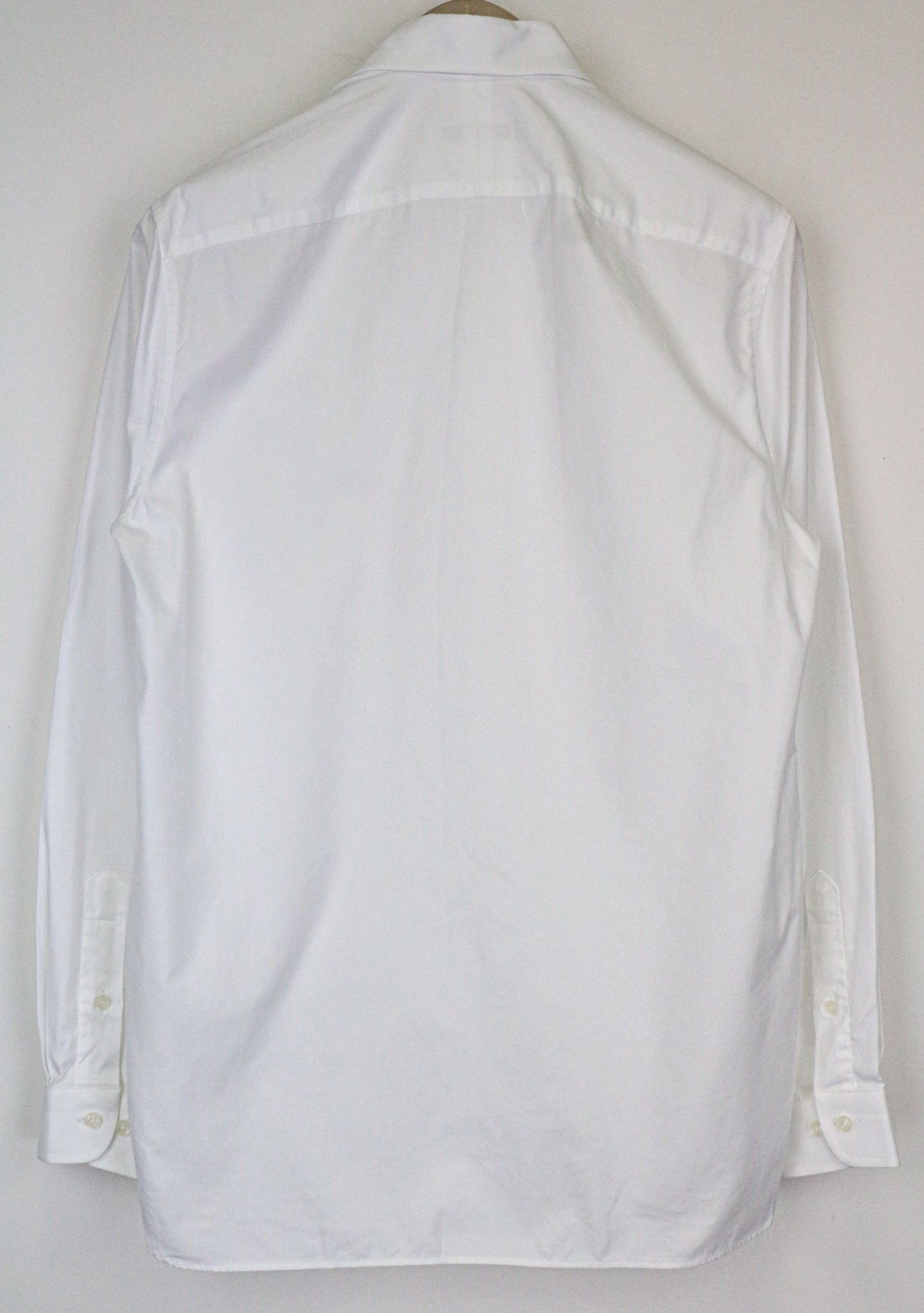Suitsupply 37/14 1/2 White Cotton Long Sleeve Shirt 79281 Size 36R - 2 Thumbnail