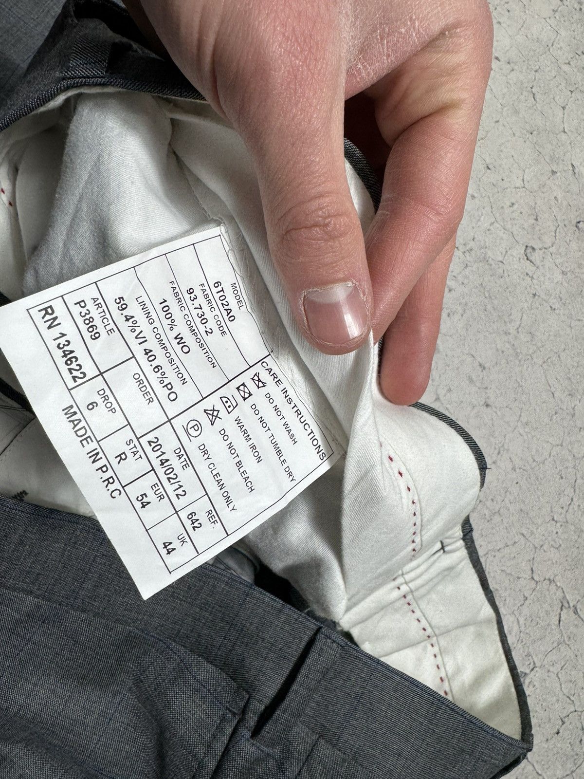Suitsupply Suitsupply Suit Grey Wool Blazer & Pants Size 54 Size 54R - 14 Thumbnail