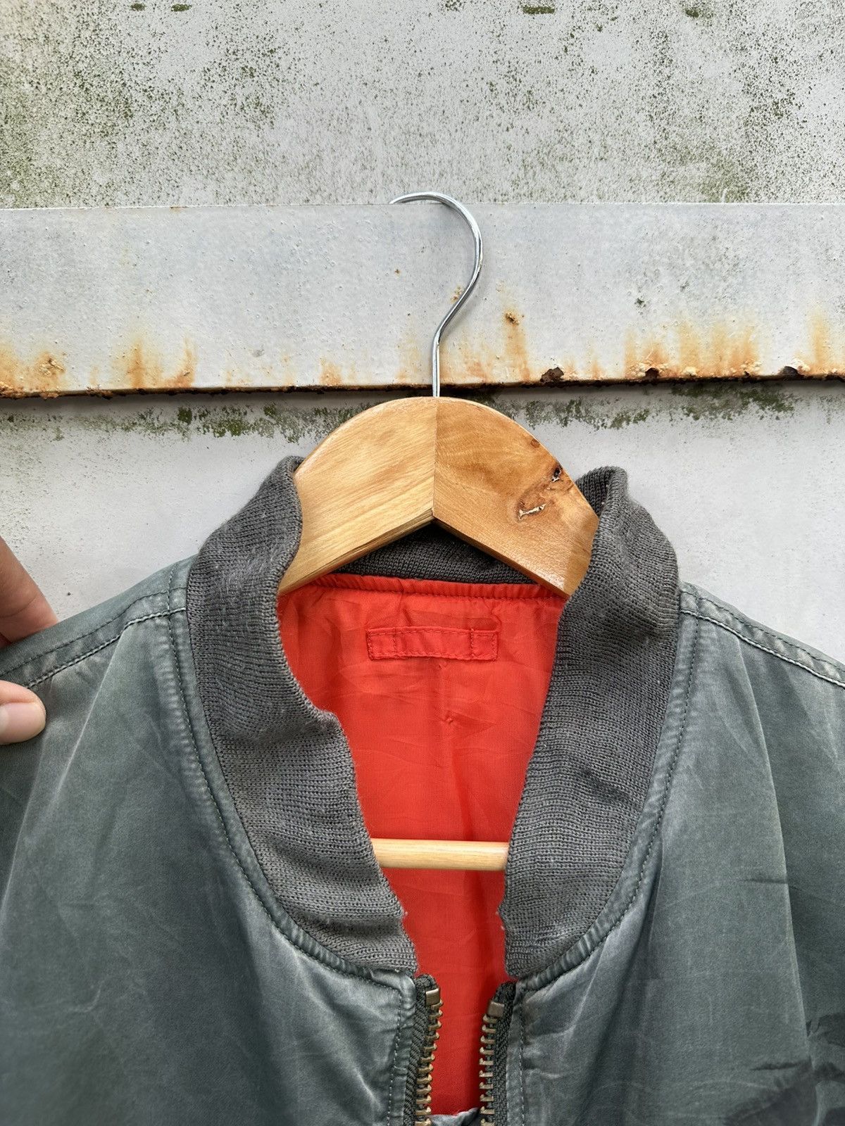 Vintage 🪖Vintage Faded Machope MA-1 Man Intermediate Bomber Jacket Size US M / EU 48-50 / 2 - 12 Thumbnail