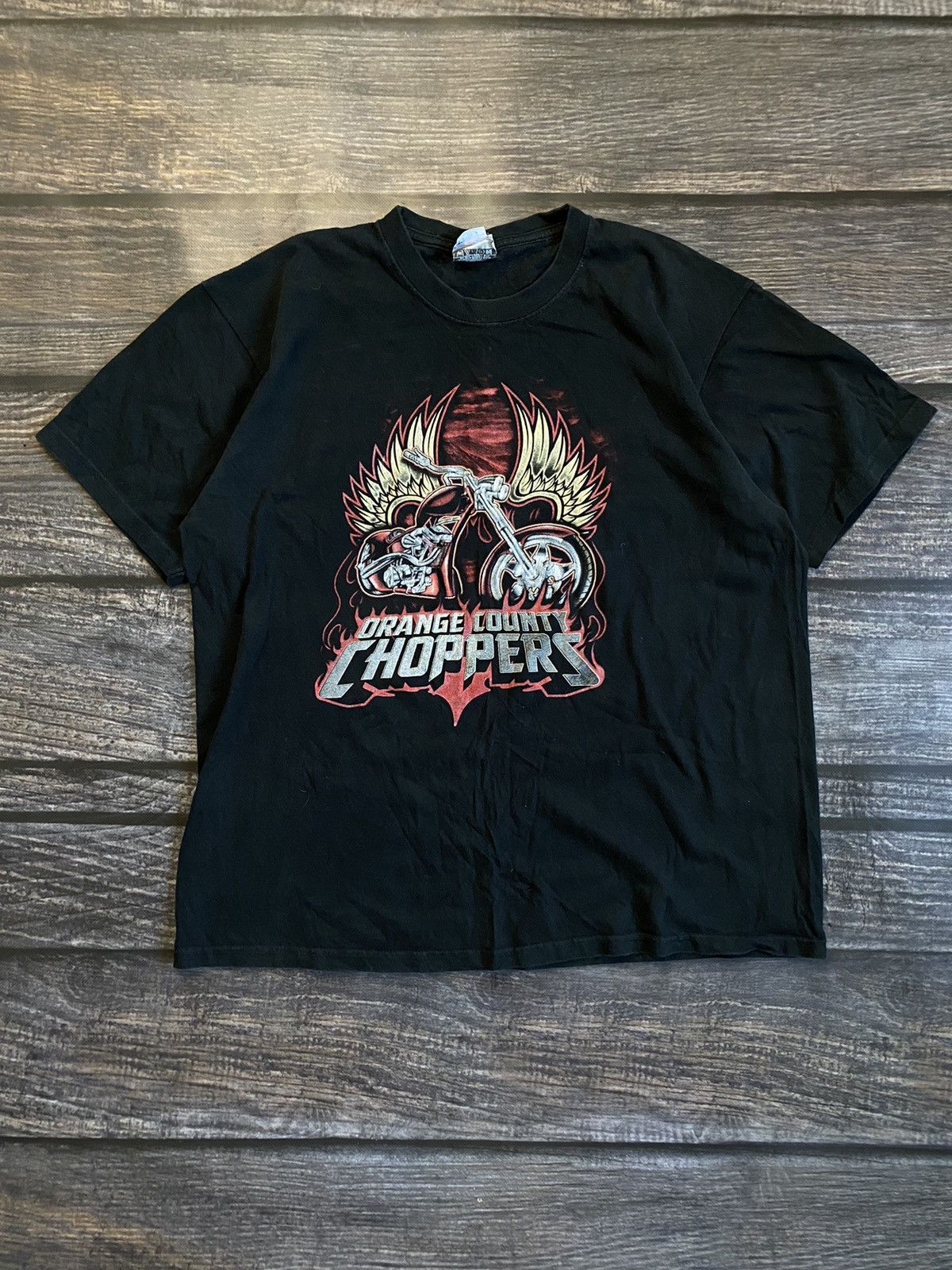 Vintage × West Coast Choppers 2000 ORANGE COUNTRY CHOPPERS Size US L / EU 52-54 / 3 - 1 Thumbnail