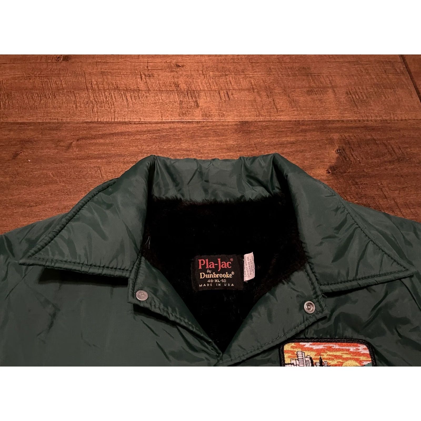 Dunbrooke VINTAGE Dunbrooke Pla-Jac Jacket Lined Snap USA Hometown Green XLarge Men's Size US XL / EU 56 / 4 - 3 Thumbnail