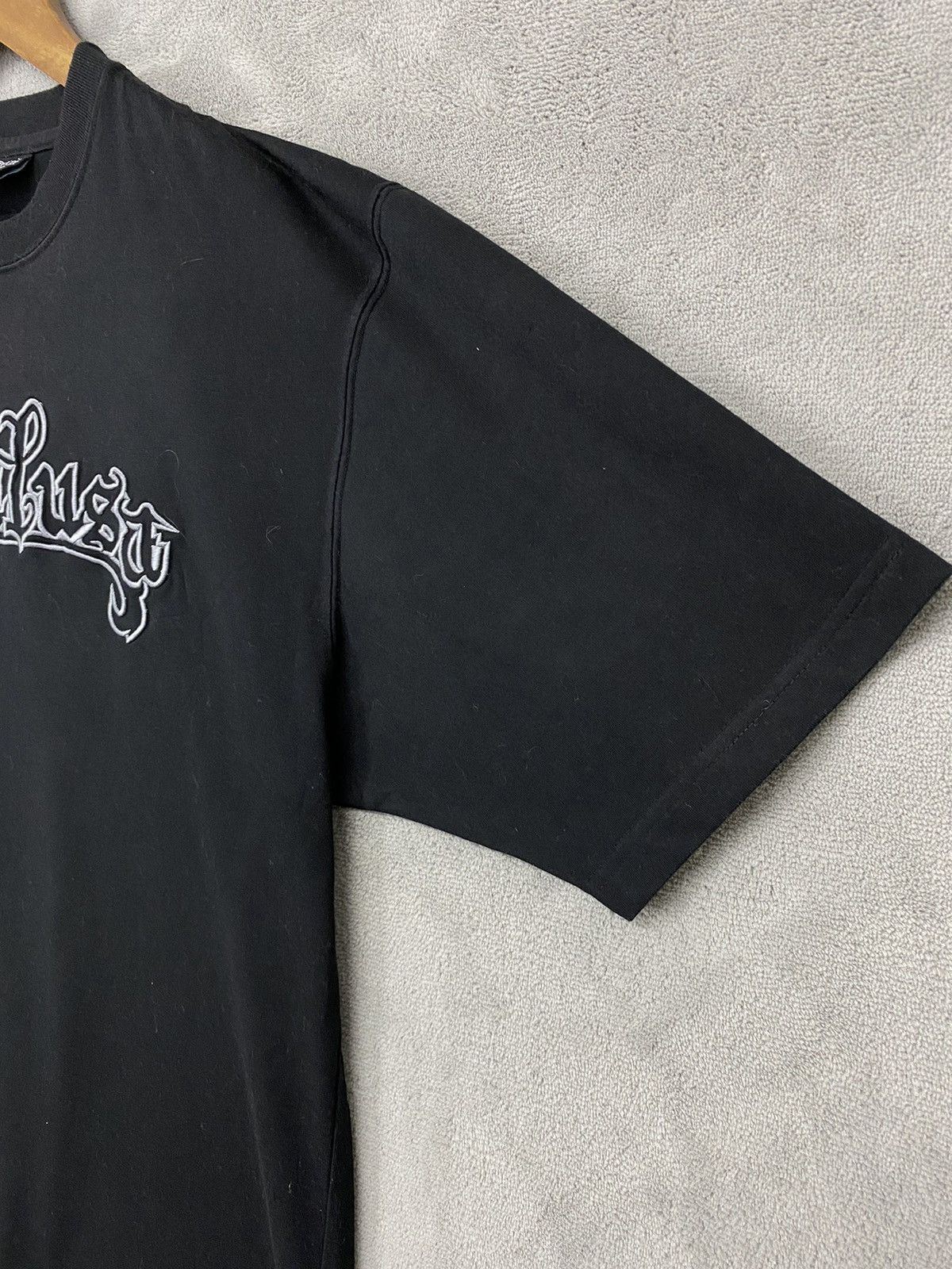 Vintage 💥Y2K SOUL LOS ANGELES BIG LOGO BLACK T-SHIRT Size US XXL / EU 58 / 5 - 4 Thumbnail