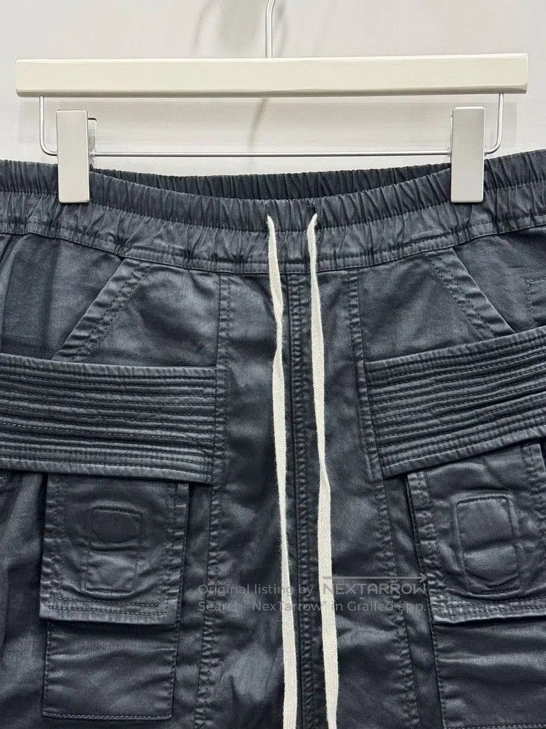 Rick Owens Rick Owens Double Ring Waxed Shorts Size M. Size US 32 / EU 48 - 3 Thumbnail