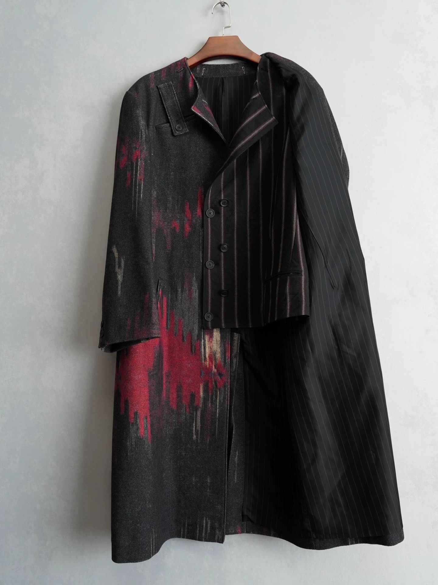 Yohji Yamamoto Yohji Yamamoto 23AW Detachable Collar Coat Size 3 w/ Size US L / EU 52-54 / 3 - 4 Thumbnail