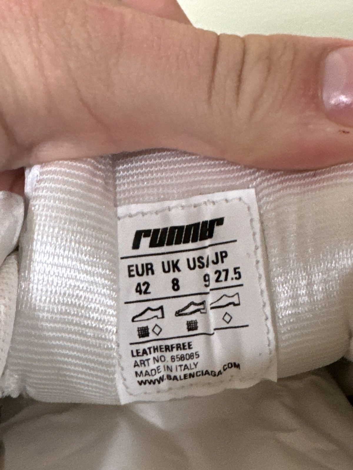 Balenciaga Balenciaga White Runner 42 Size US 9 / EU 42 - 6 Thumbnail