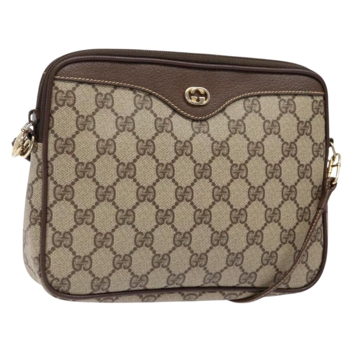 Gucci GUCCI GG Supreme Shoulder Bag Pvc Beige Gold 156 02 068 Size ONE SIZE - 1 Thumbnail