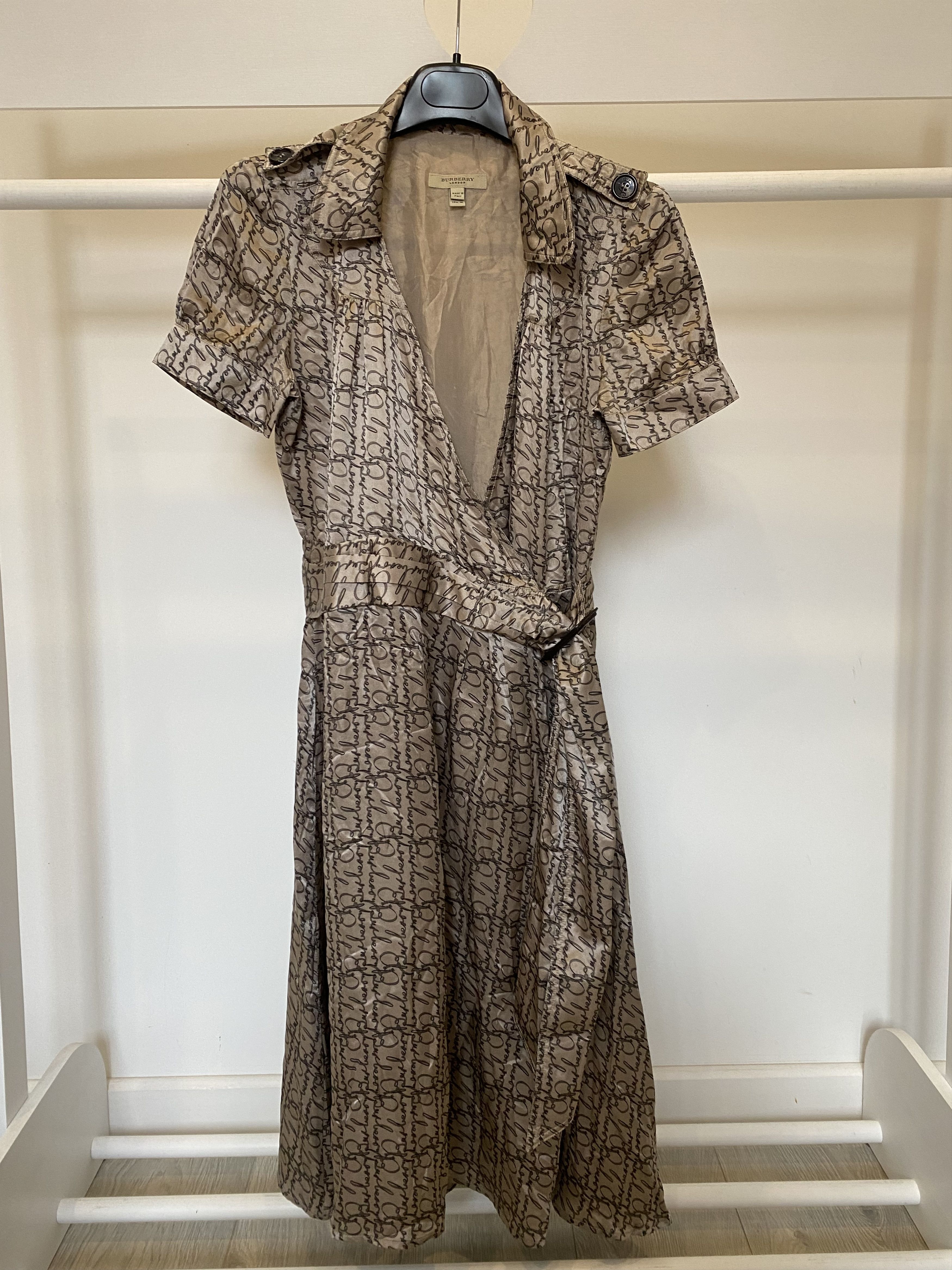 Burberry × Burberry Prorsum Burberry Monogram Ladies Silk Dress Size XS / US 0-2 / IT 36-38 - 1 Thumbnail