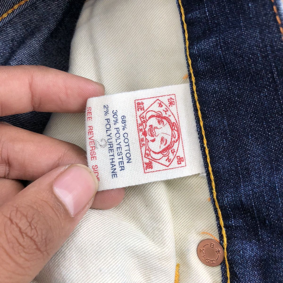 Evisu × Japanese Brand × Vintage 2000s Evisu Donna Pink Logo Faded Blue Jeans Pants Size 29" - 10 Thumbnail