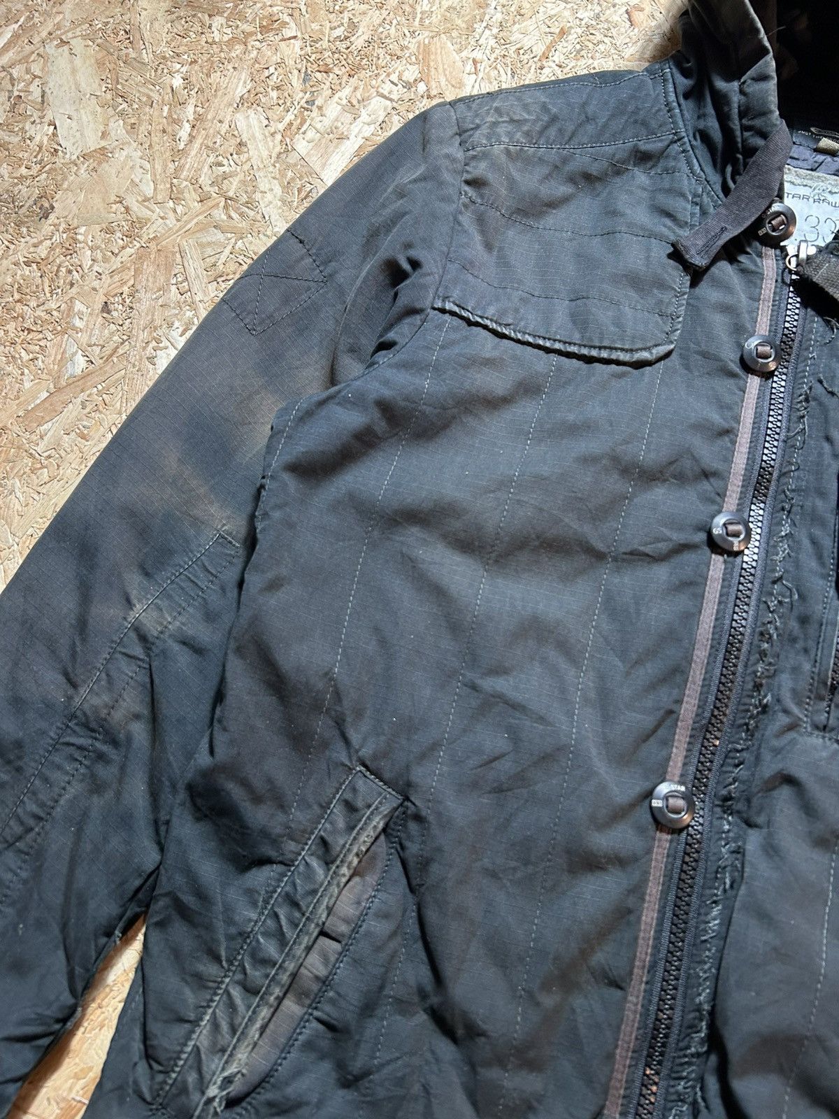 G-Star Vintage Y2K G Star Raw Tactical Zipper Hoodie Size US L / EU 52-54 / 3 - 3 Thumbnail
