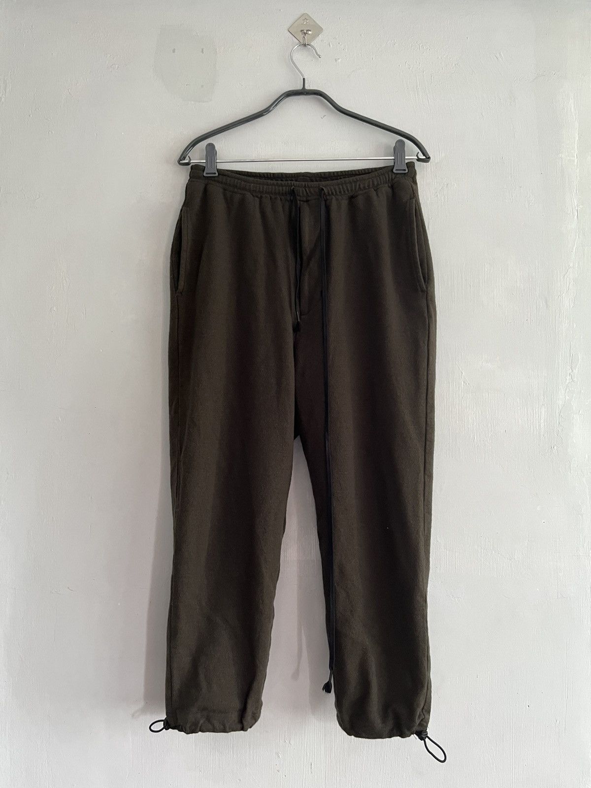 The Viridi-anne The Viridi-anne Wool Smooth Easy Pants In Army Green Size US 28 / EU 44 - 1 Thumbnail