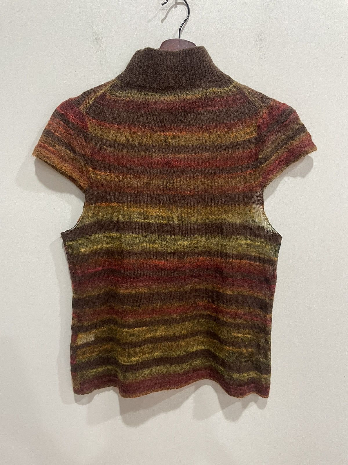 Kansai Yamamoto Kansai BIS Nonsleeves High Neck Blouse Size ONE SIZE - 2 Thumbnail