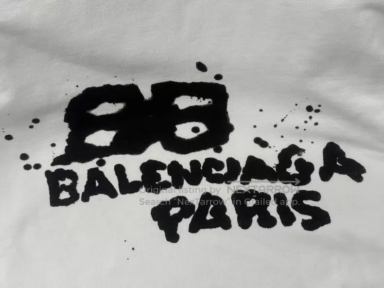 Balenciaga Balenciaga Letter logo printed zip-up long-sleeve white Size US L / EU 52-54 / 3 - 3 Thumbnail