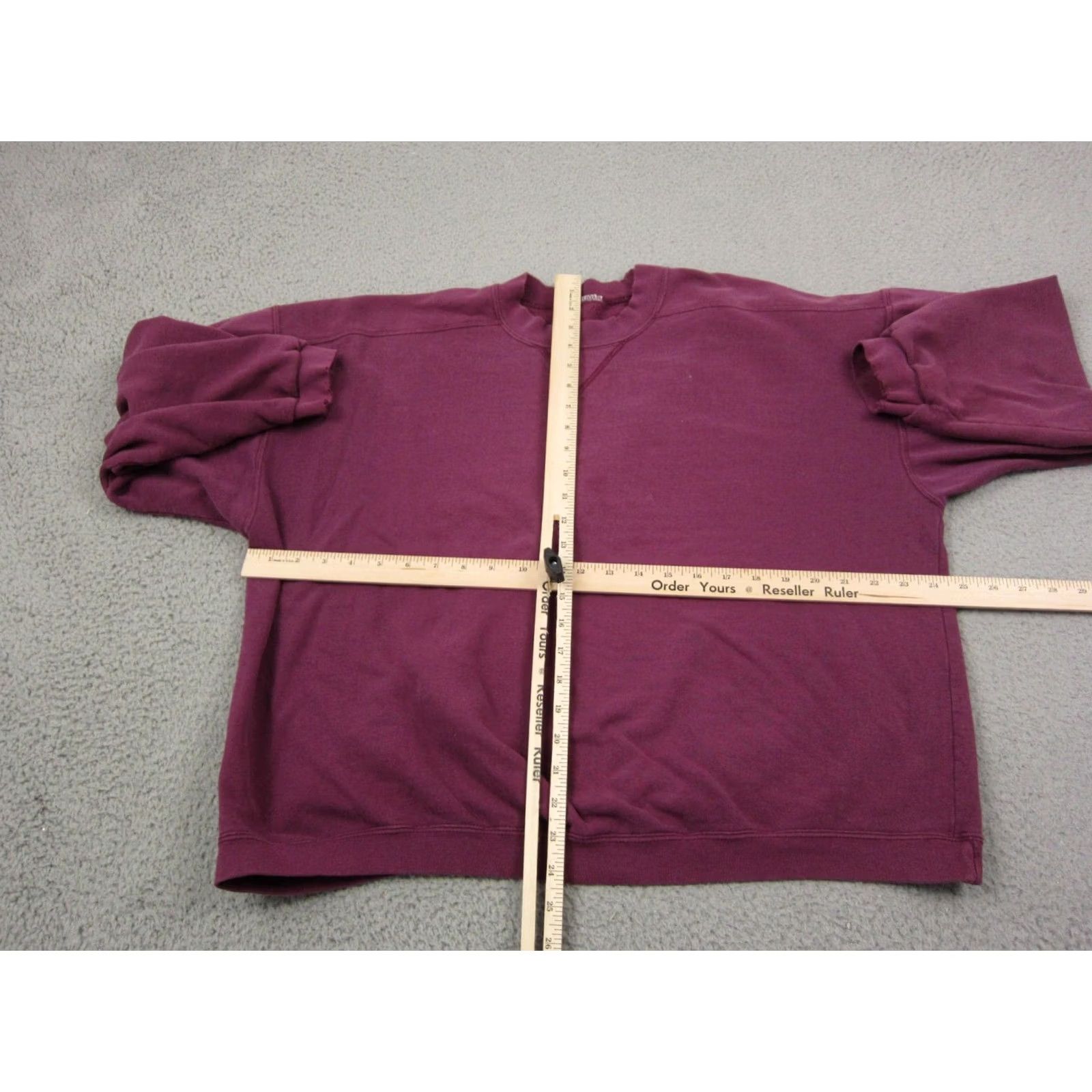 Vintage VINTAGE Sweater Womens Large Red Maroon Sweatshirt Fleece Pullover 90s Size L / US 10 / IT 46 - 4 Thumbnail