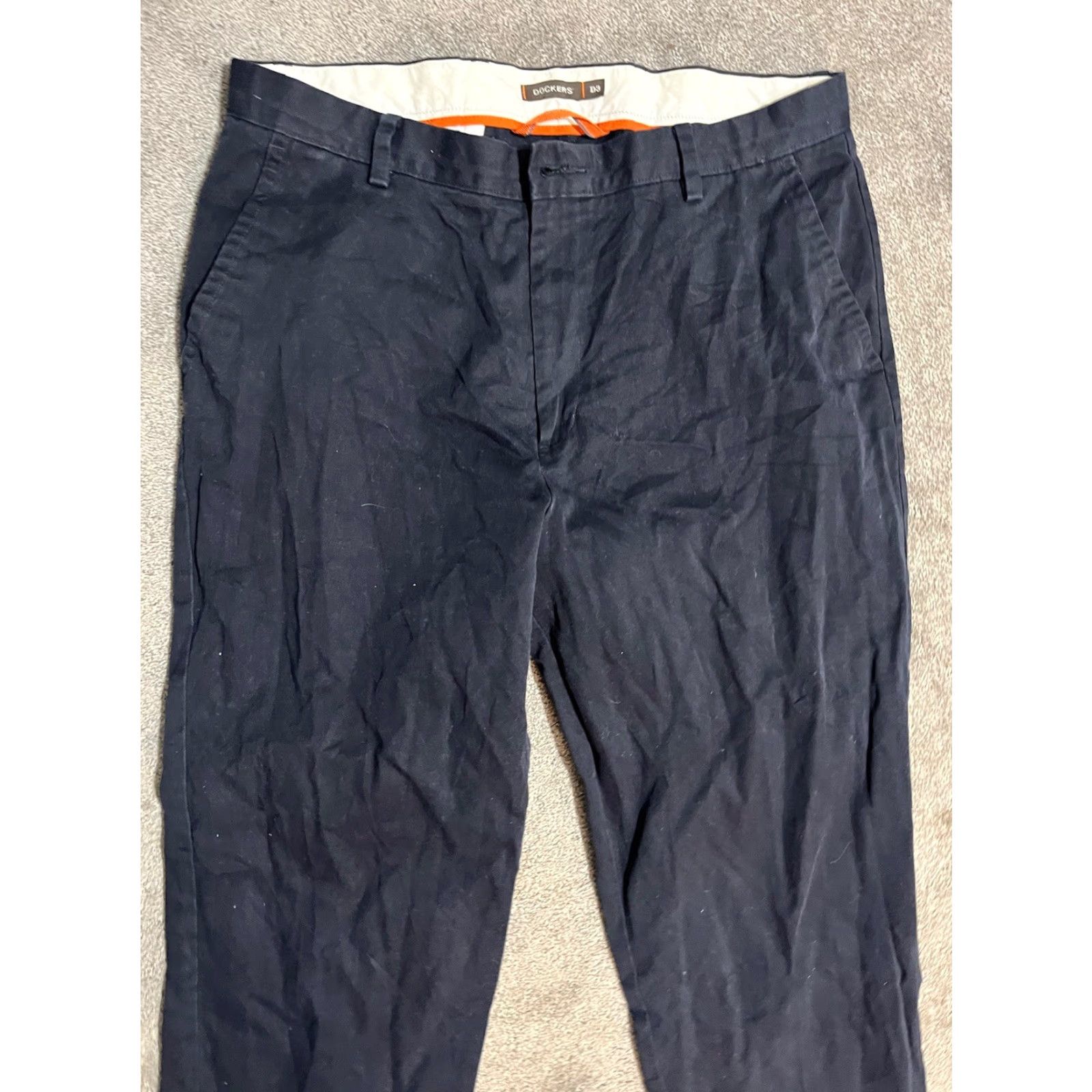 Dockers VINTAGE Dockers Men Pants Adult 36x34 Blue Casual Knit Cotton Straight Leg Size US 36 / EU 52 - 2 Thumbnail
