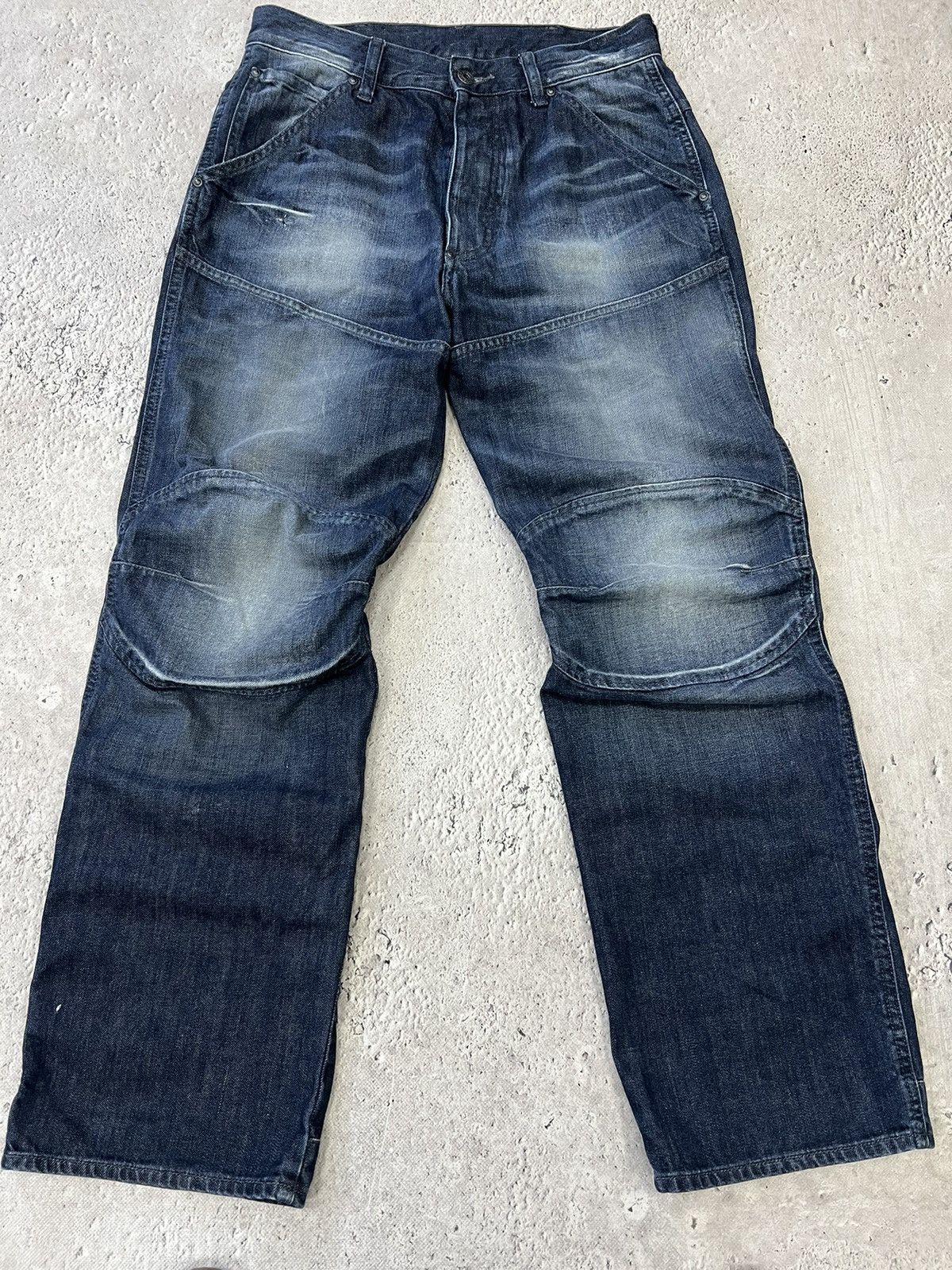 G-Star × Japanese Brand Vintage pants G Star Raw y2k denim flared baggy Cargo Size US 31 - 4 Thumbnail