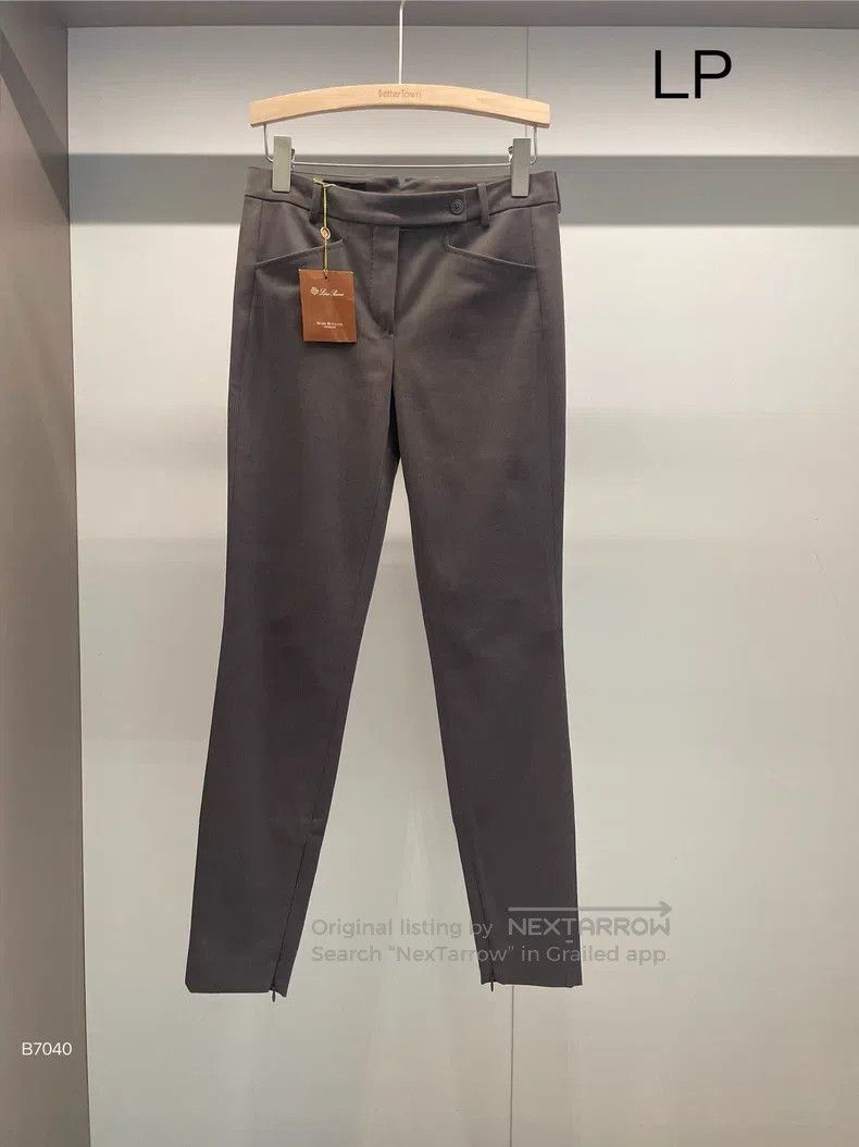 Loro Piana Loro Piana Medium Gray Cotton Long Pants Size 25" / US 0 / IT 36 - 1 Thumbnail