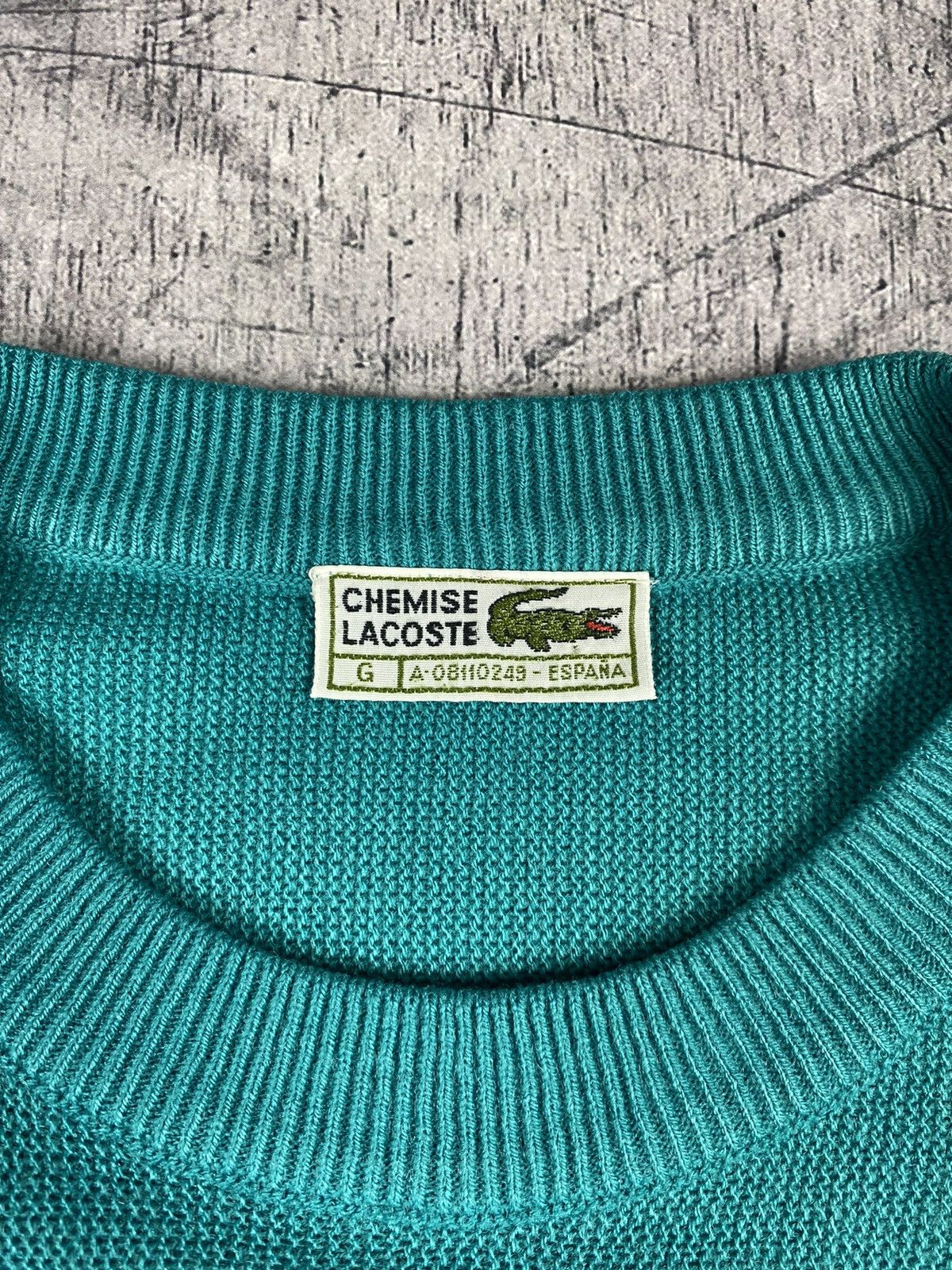 Lacoste Vintage Lacoste Knit Sweater Sweatshirt Size US XL / EU 56 / 4 - 7 Thumbnail