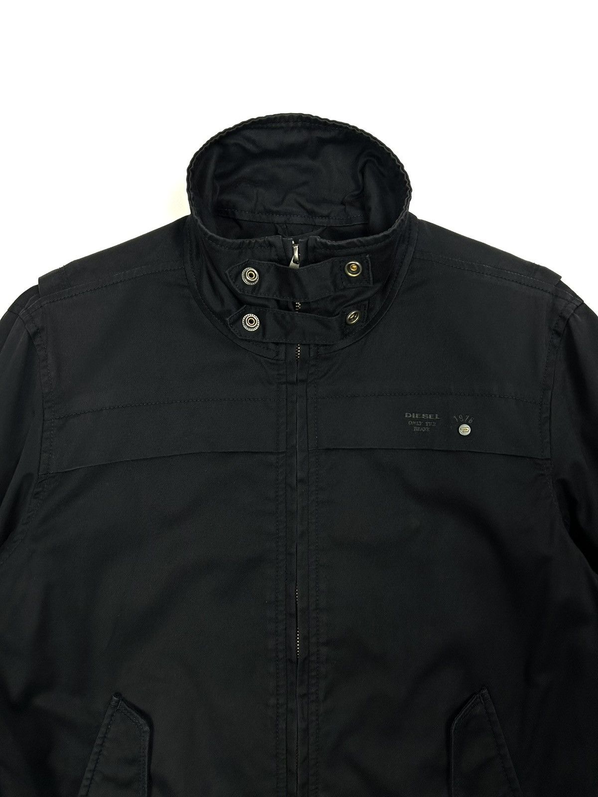 Diesel Rare Diesel Japanese Vintage Moto Jacket Men’s M Black Y2K Size US M / EU 48-50 / 2 - 9 Thumbnail