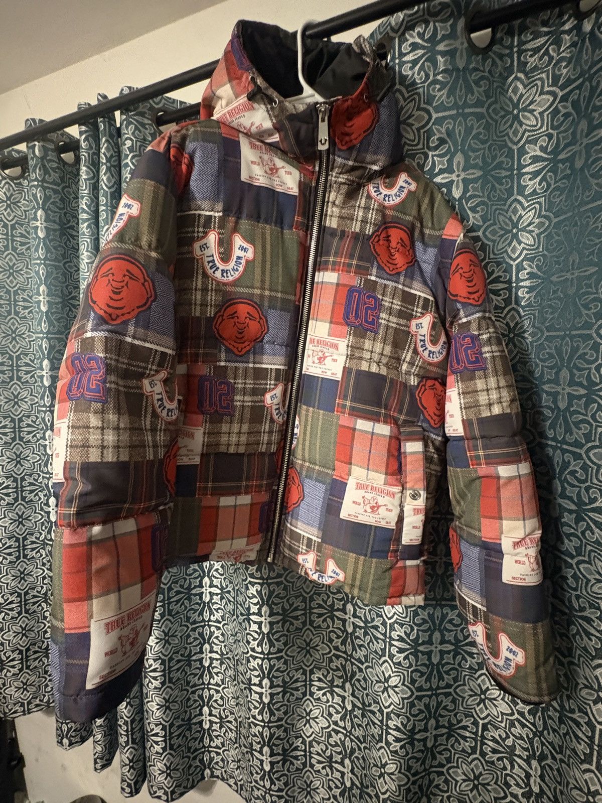 True Religion True Religion Patchwork Puffer Jacket Y2K Streetwear Size US L / EU 52-54 / 3 - 1 Thumbnail