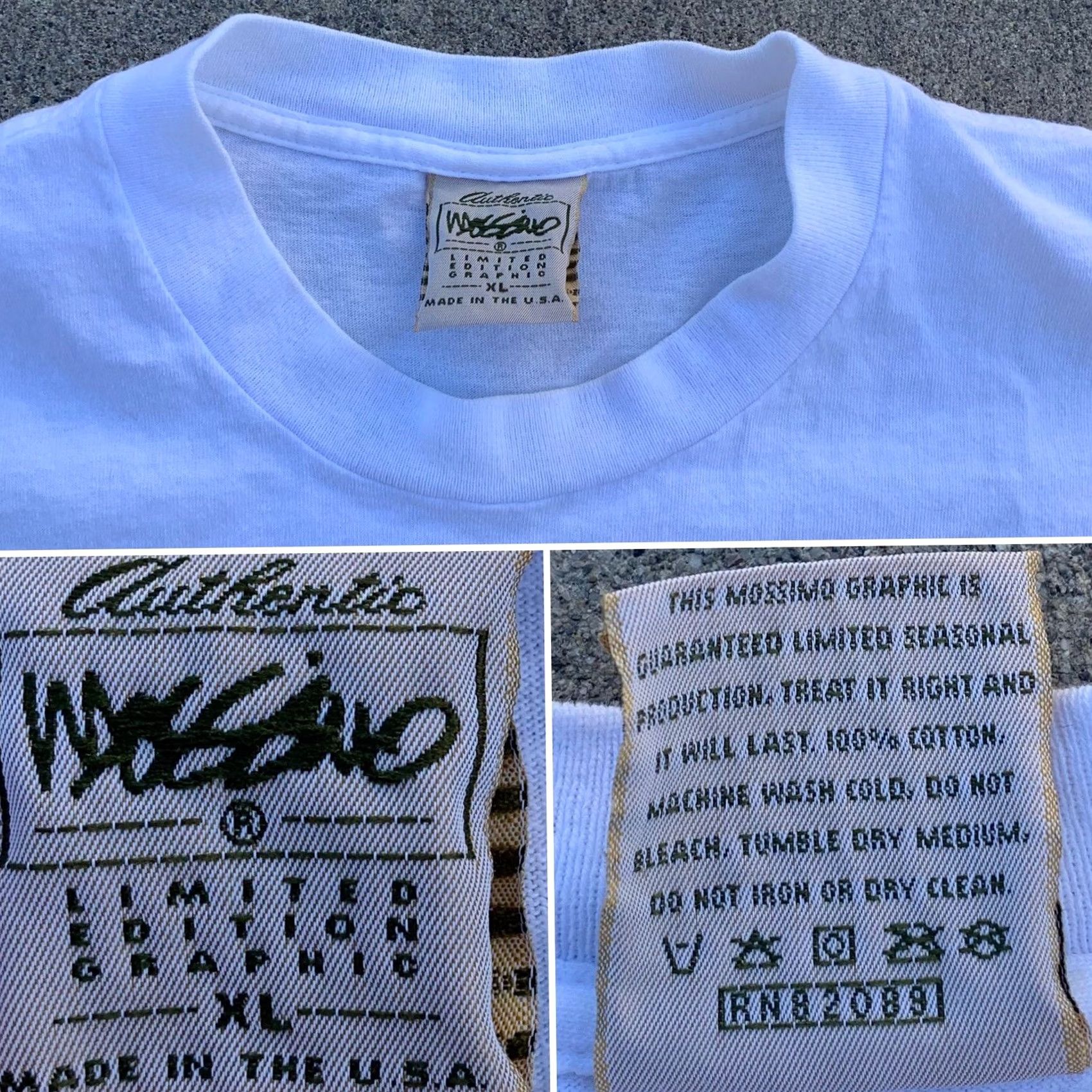 Mossimo VINTAGE Mossimo Limited Edition Graphic t-shirt Unbeaten Track Record Mustang XL Men XL White Graphic Tee 1990s USA Size US XL / EU 56 / 4 - 7 Thumbnail