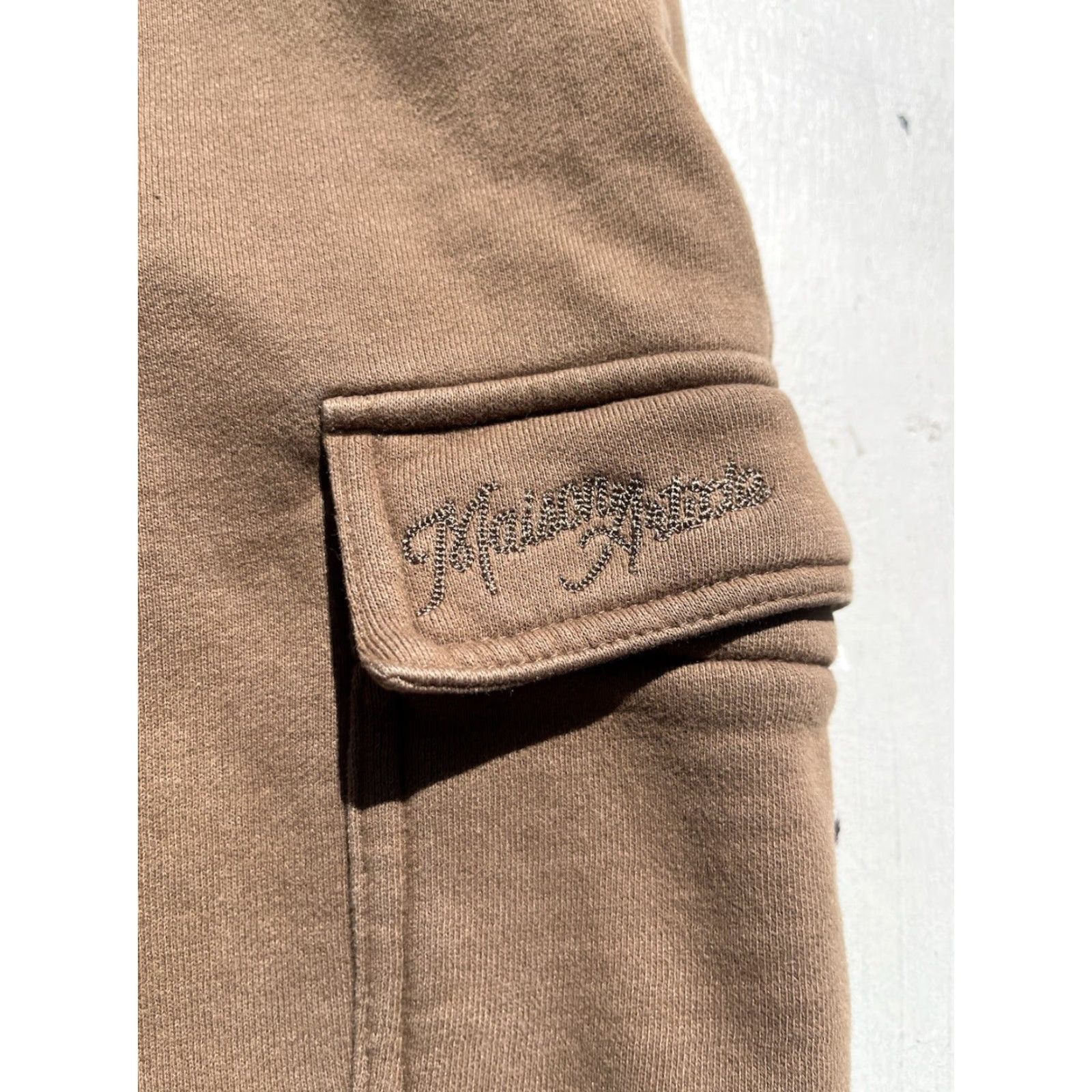 Vintage Men's Maison Article Joggers Brown Cargo L Embroidery Streetwear Taper Active Size US 33 - 3 Thumbnail