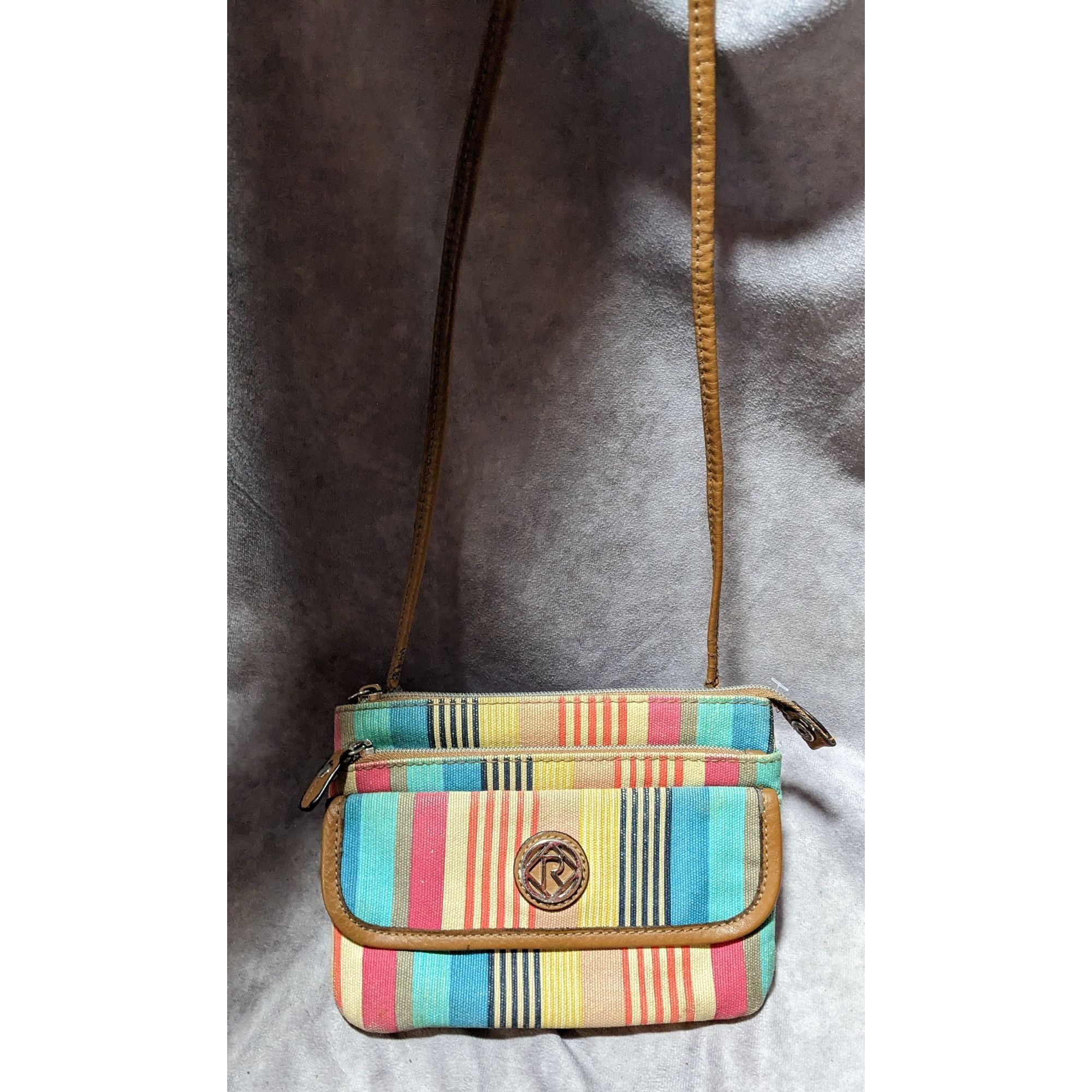 Relic Relic Retro Rainbow Striped Crossbody Bag Size ONE SIZE - 12 Thumbnail