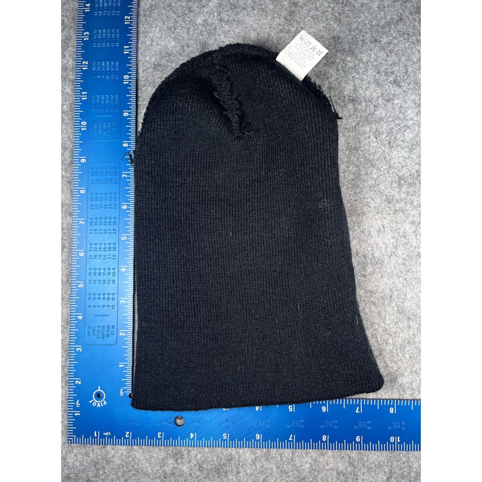 OAMC AMC Hat Beanie Mens One Size Black Knit Team TAMKO Logo Workwear Winter Stretch Size ONE SIZE - 6 Thumbnail