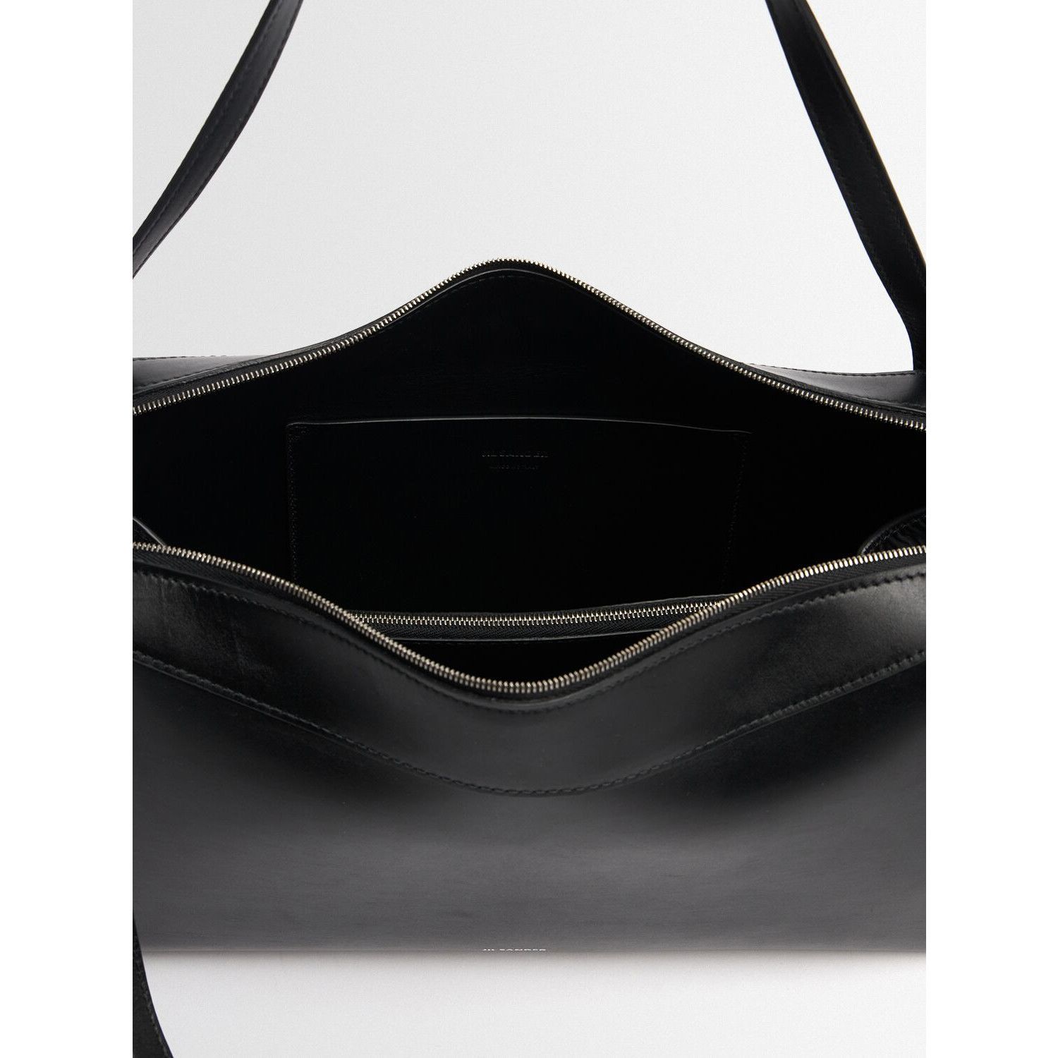 Jil Sander JIL SANDER Dune Medium Black Leather Shoulder Bag New & Auth Size ONE SIZE - 4 Thumbnail