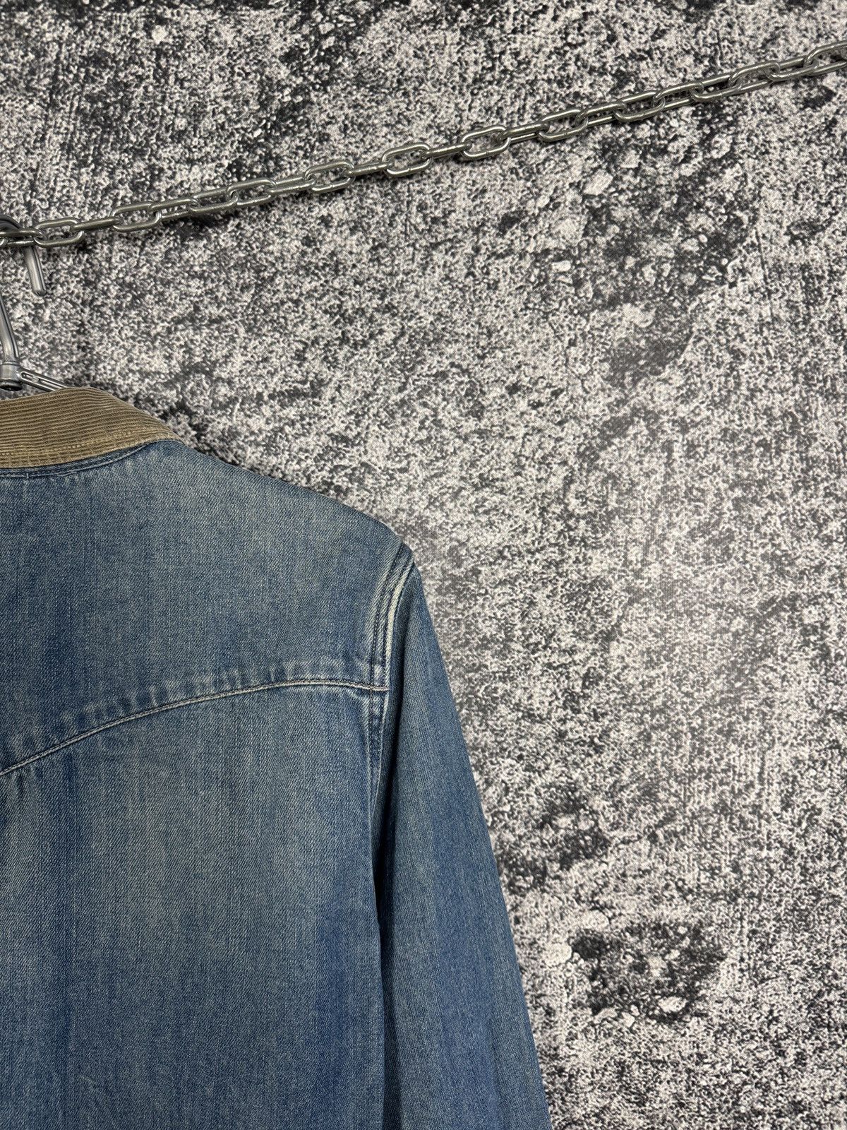 Allsaints Allsaints Spitalfields Bedford Denim Shirt Snap Button Sz M Size US M / EU 48-50 / 2 - 10 Thumbnail