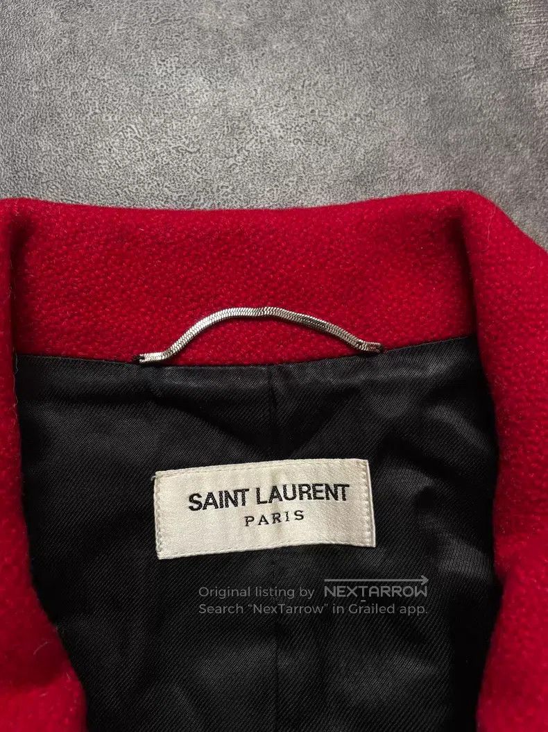 Saint Laurent Paris Saint Laurent Paris Red Leopard Print Patched Wool Basebal Size US S / EU 44-46 / 1 - 4 Thumbnail