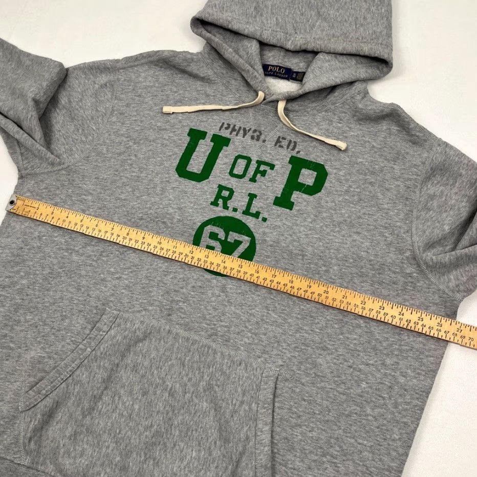 Polo Ralph Lauren Polo Ralph Lauren Hoodie Mens XL Gray Phys Ed U of P RL 67 Fleece Sweatshirt Gym Size US XL / EU 56 / 4 - 5 Thumbnail