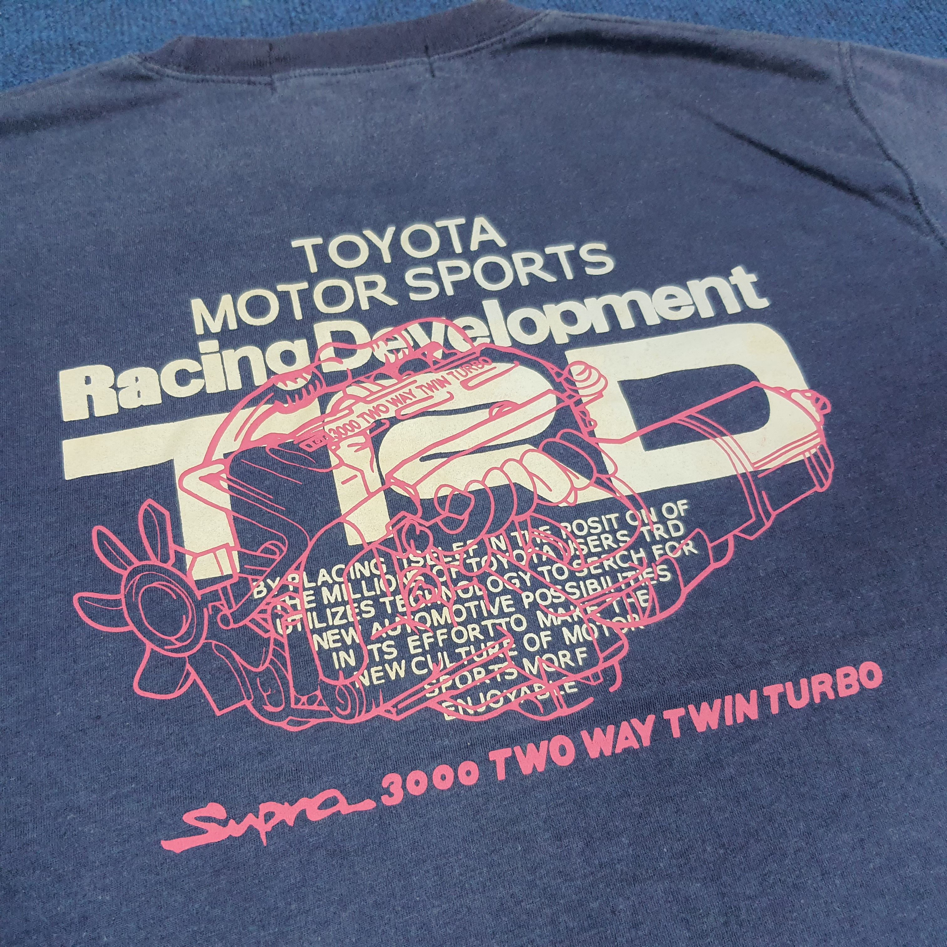 Japanese Brand × Vintage Vintage TRD Toyota Motorsports Racing Development Tshirt Size US M / EU 48-50 / 2 - 2 Thumbnail