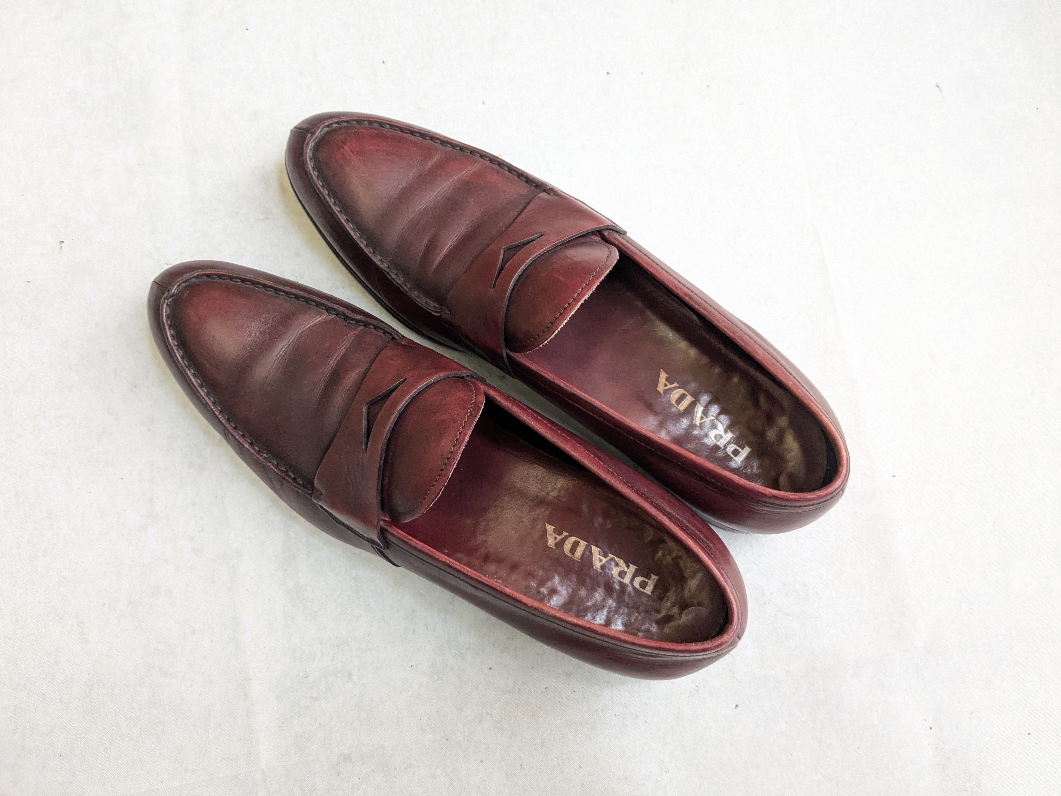 Prada Prada Loafers Red Leather US 10 Slip Ons Size US 10 / EU 43 - 13 Thumbnail