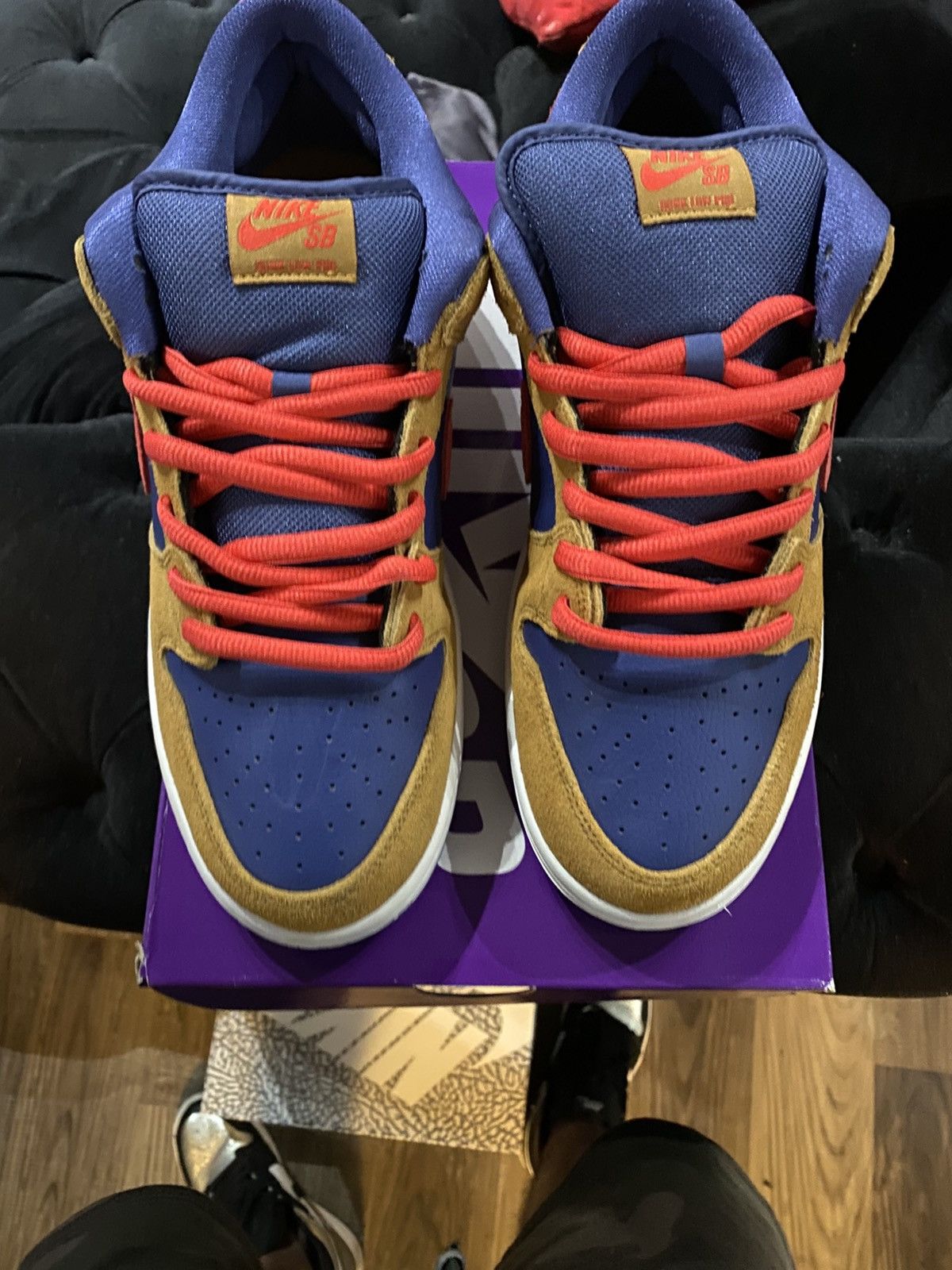 Nike Nike Dunk SB Low Reverse Papa Bear BQ6817-700 Men Sz 12 Used Size US 12 / EU 45 - 3 Thumbnail