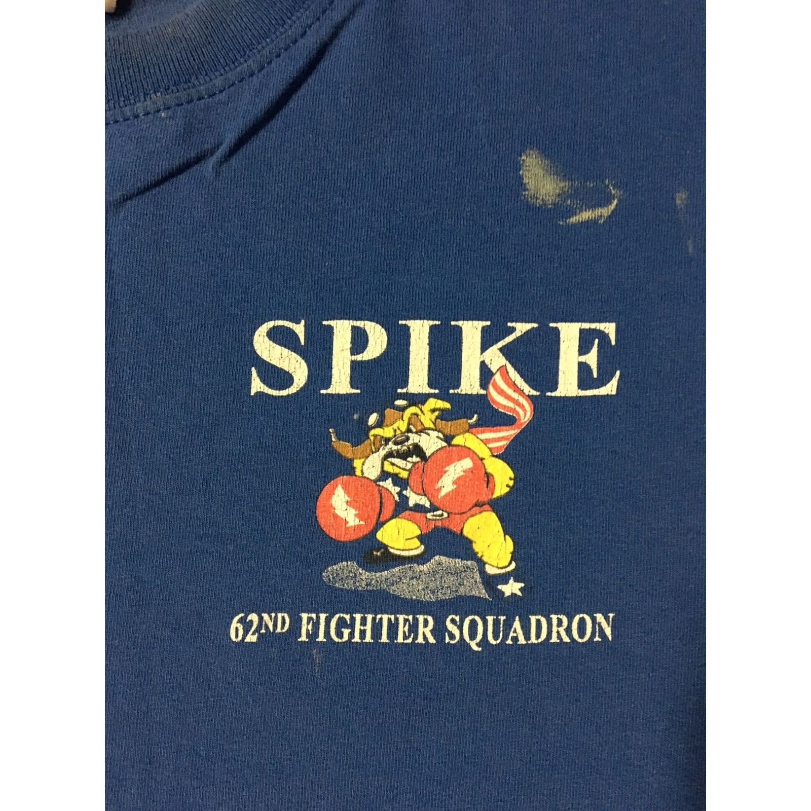Vintage VINTAGE US Air Force Bulldog Fighter 62nd T-Shirt XL Blue 90s Grunge Military Punk Shirt Mens Size US XL / EU 56 / 4 - 3 Thumbnail