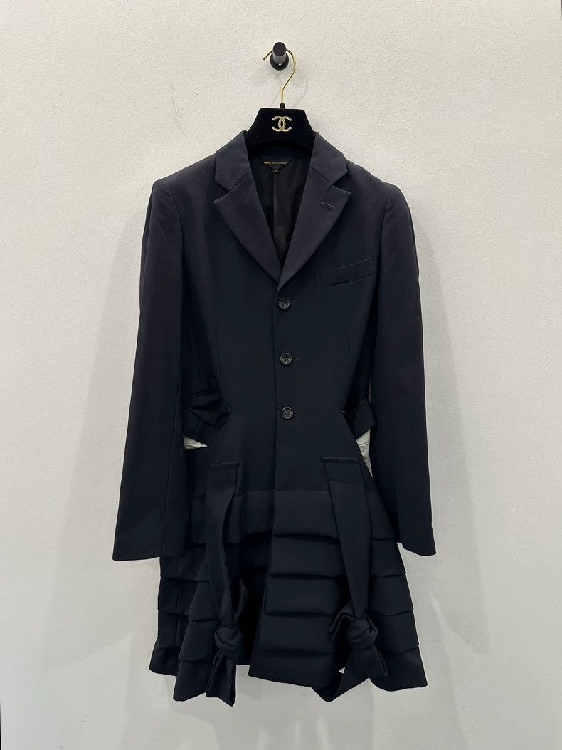Comme des Garcons Comme Des Garcons Women's dark blue blazer with hollowed-o Size XS / US 0-2 / IT 36-38 - 1 Thumbnail