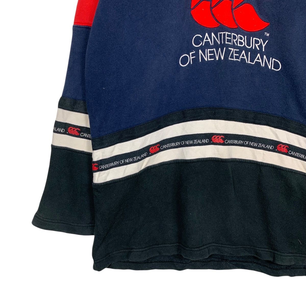 Canterbury of New Zealand CANTERBURY Embroidery Big Logo Colorblock Sweater #1742-C77 Size US L / EU 52-54 / 3 - 3 Thumbnail