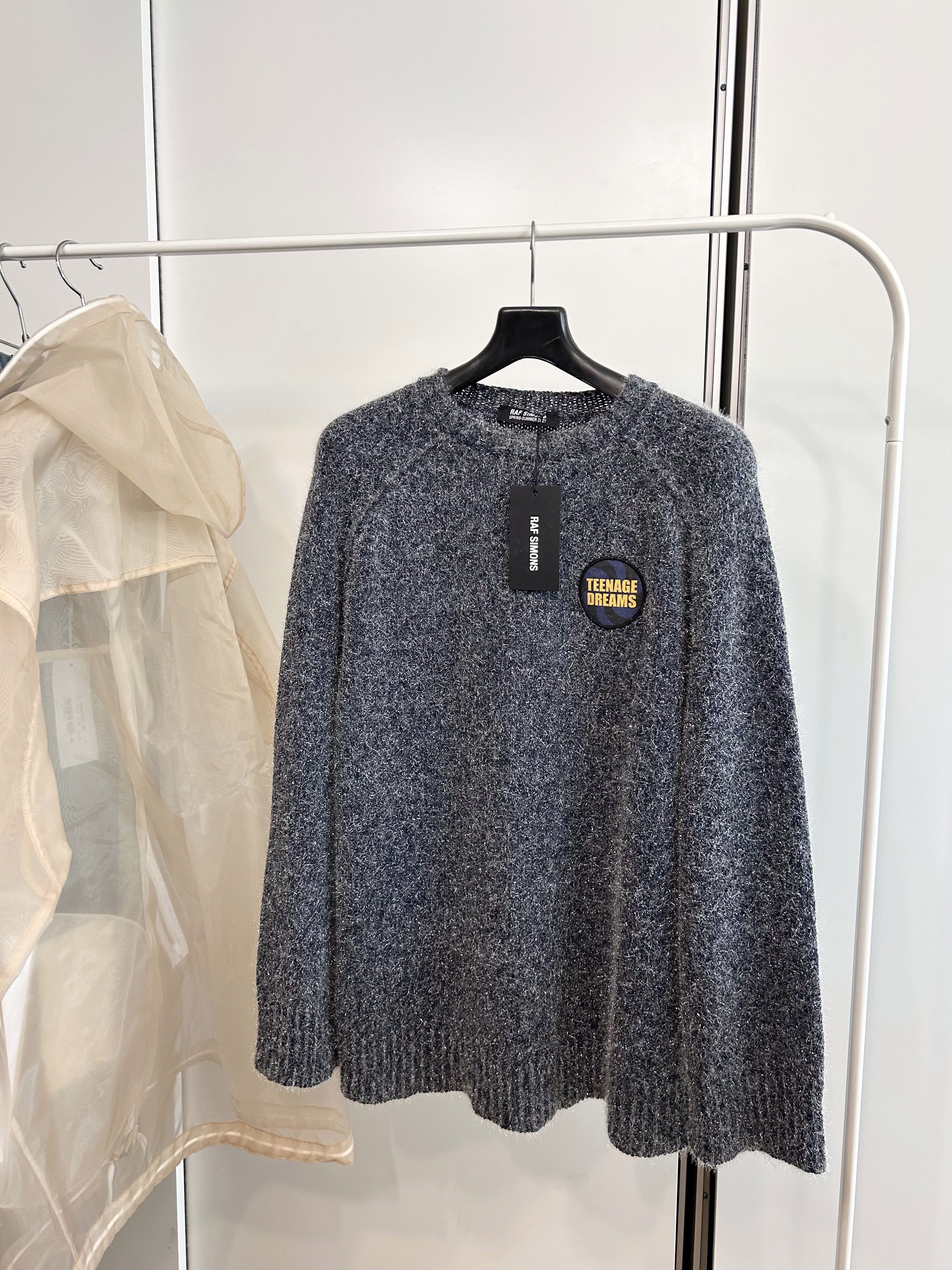 Raf Simons RAF SIMONS Teenage Dreams Metallic Knit Pullover Size US M / EU 48-50 / 2 - 1 Thumbnail