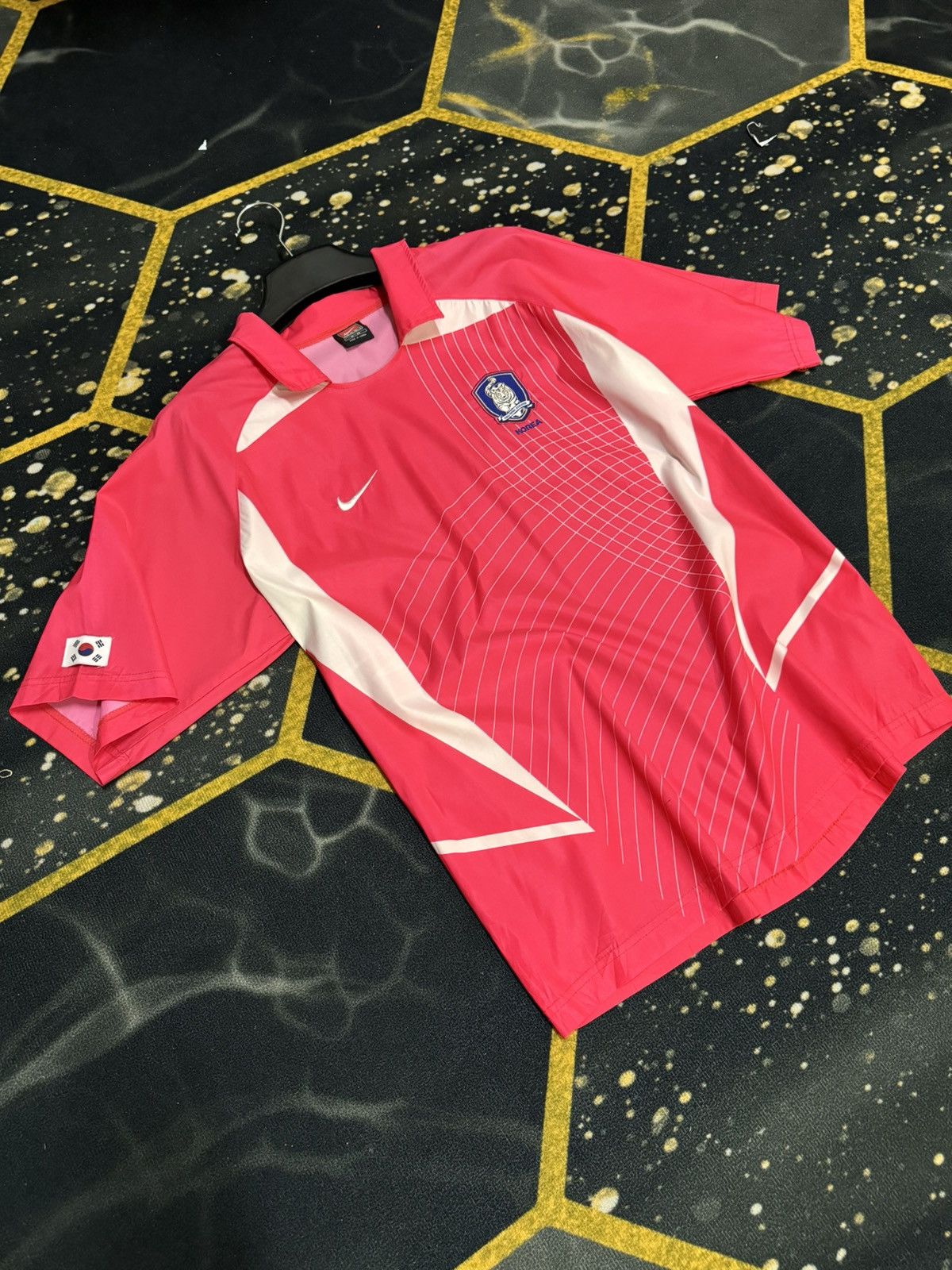 image of Nike Korea World Cup 2002 Kit in Red, Men's (Size Medium)