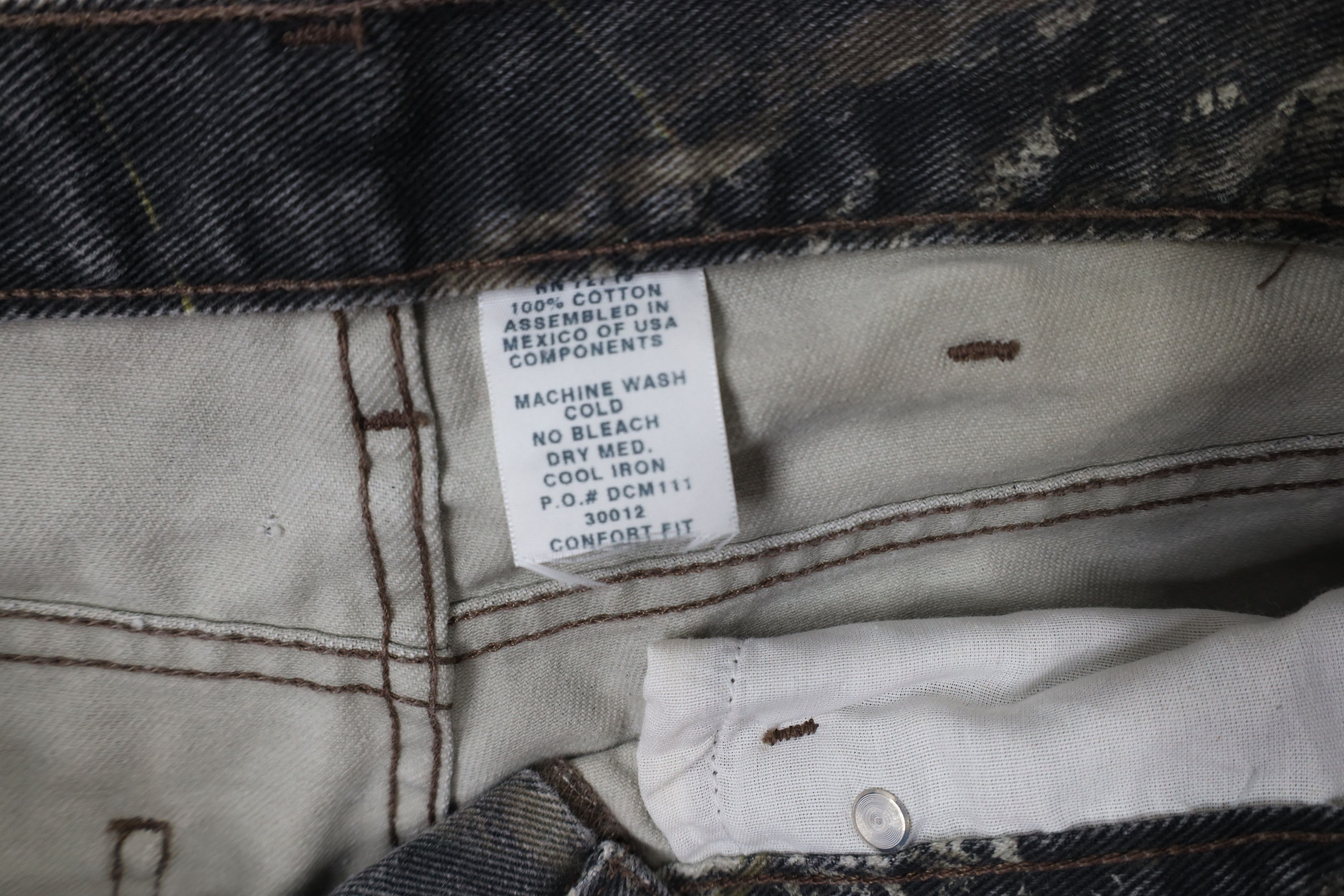 Vintage Vintage 90s Streetwear Camouflage Wide Leg Denim Jeans Size US 32 / EU 48 - 7 Thumbnail