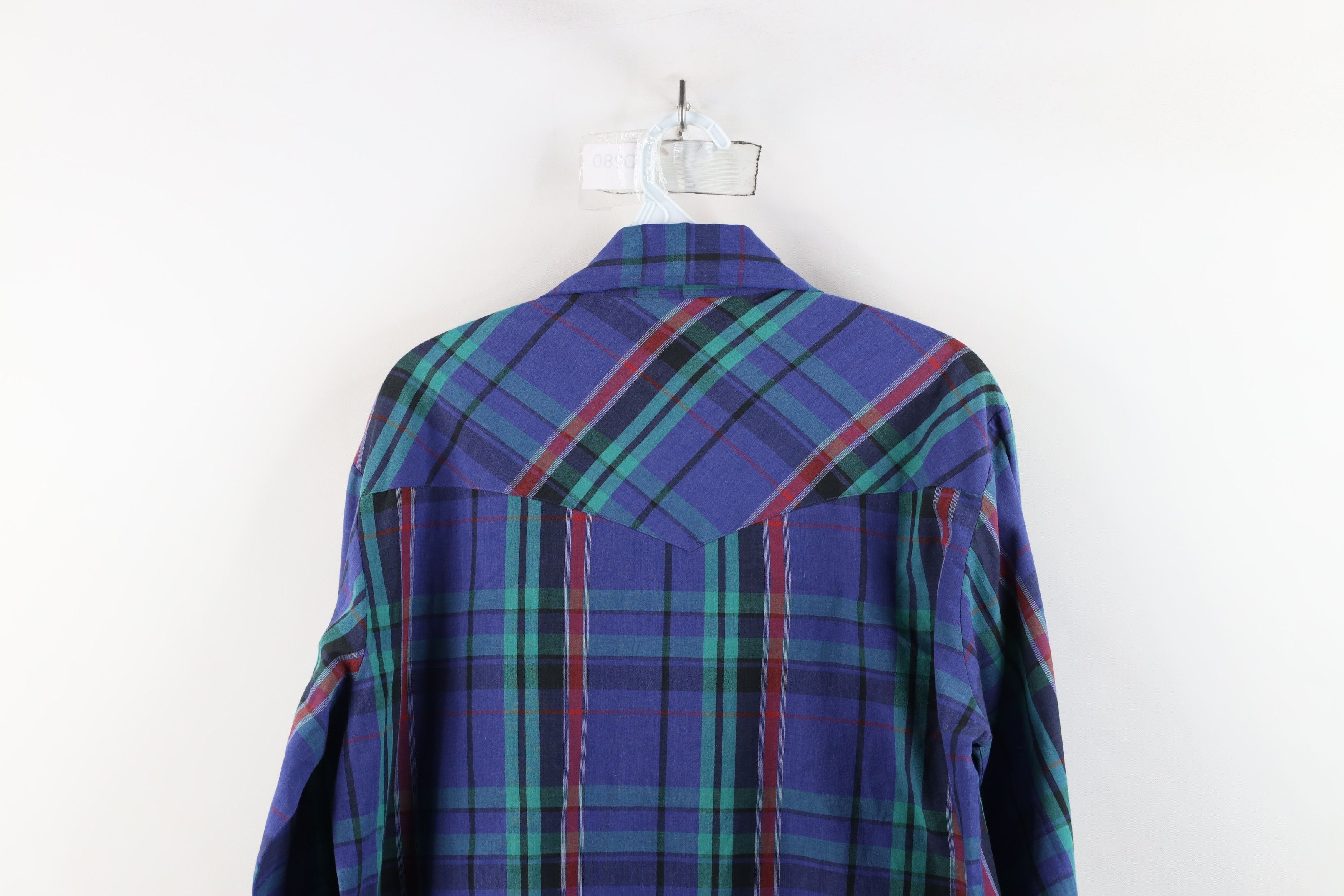 Vintage Vintage 70s Streetwear Rodeo Cowboy Button Shirt Plaid Size US M / EU 48-50 / 2 - 9 Thumbnail