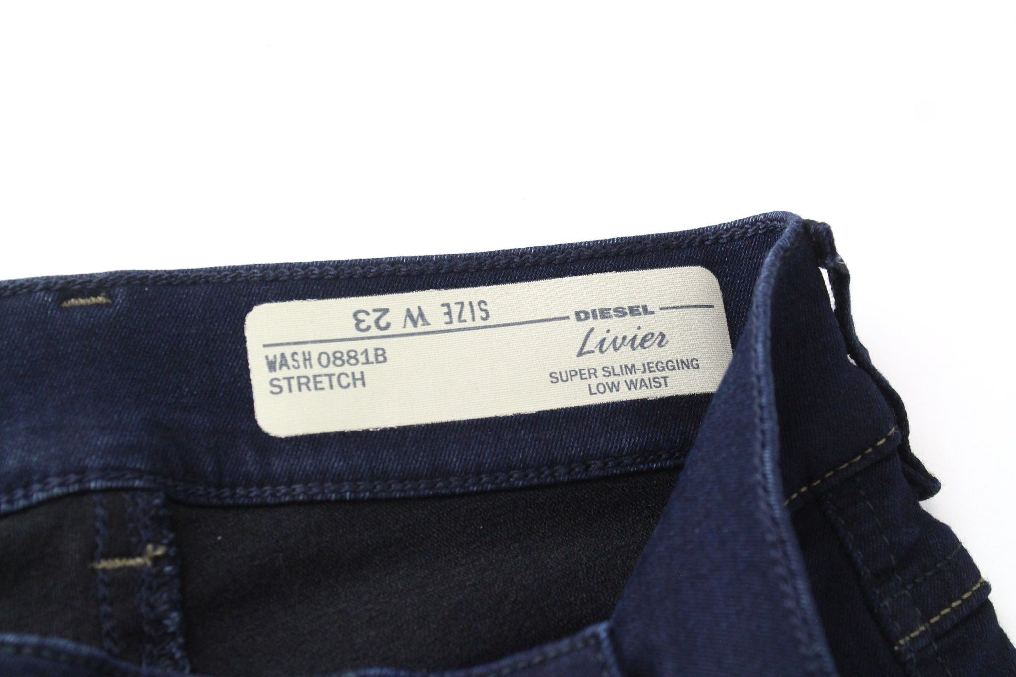 Diesel LIVIER 0881B W23 Girls Blue Jegging Jeans 70063 Size 23" - 5 Thumbnail