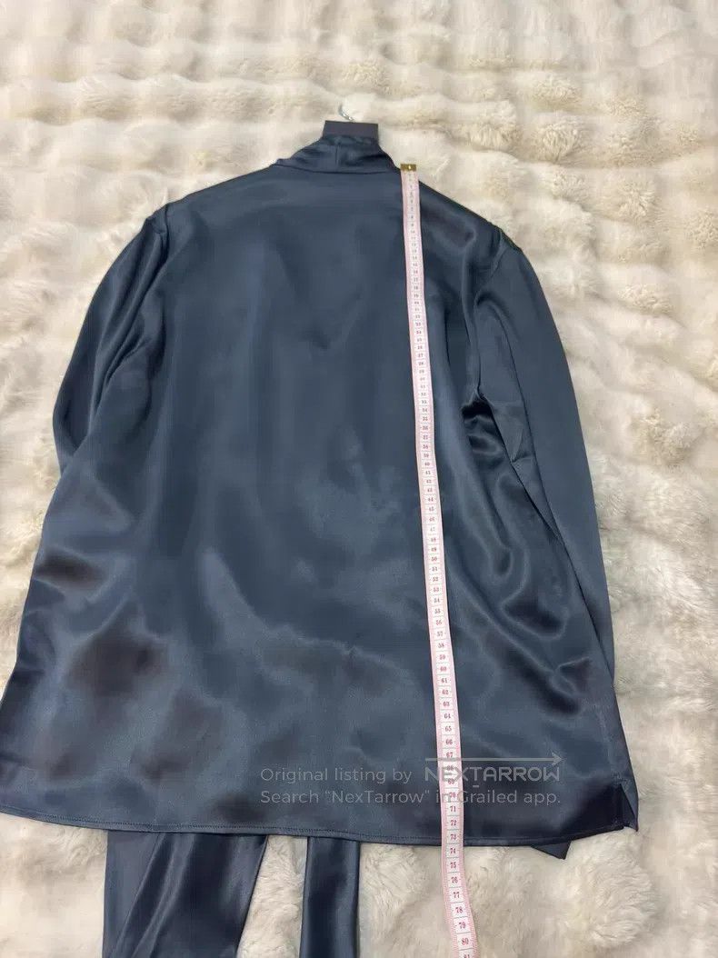 Saint Laurent Paris Saint Laurent Paris size 39 Ribbon True Silk Shirt Size US M / EU 48-50 / 2 - 9 Thumbnail